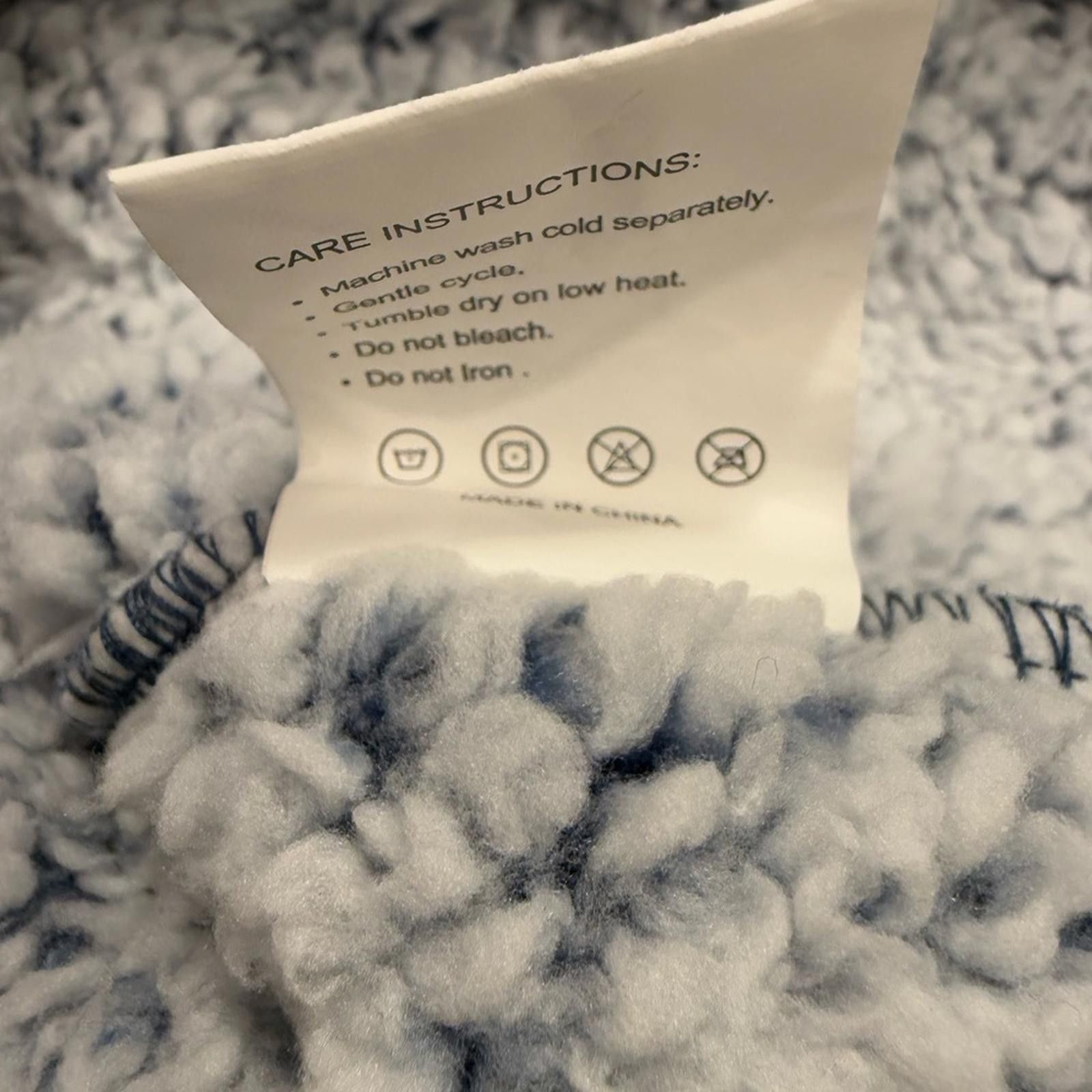 Other Farry Fazzy Oversized light blue hoodie faux fur fleece OS Size ONE SIZE - 10 Thumbnail