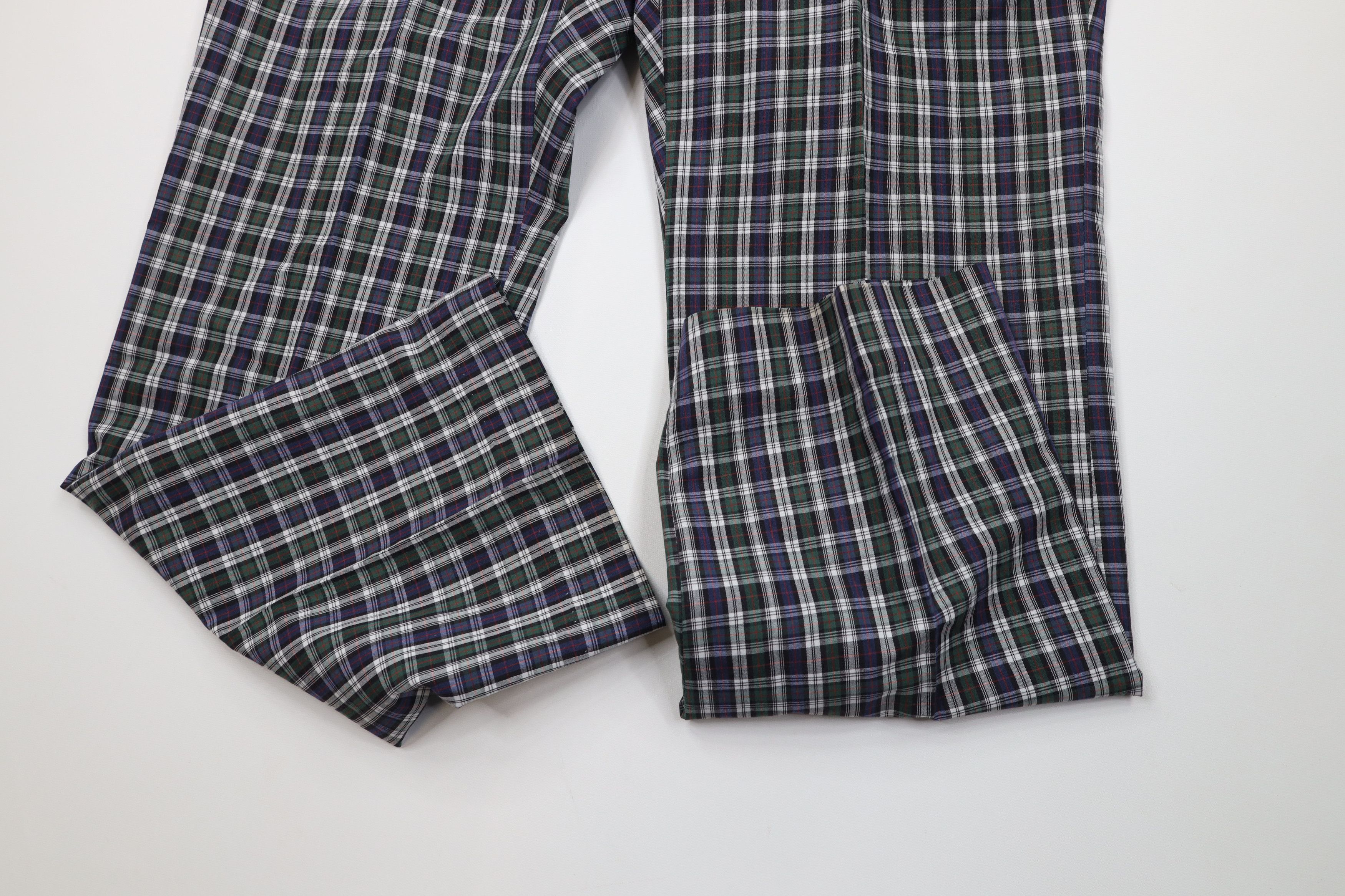 Orvis Vintage 70s Orvis Wide Leg Chino Pants Plaid Cotton USA Size US 38 / EU 54 - 5 Thumbnail