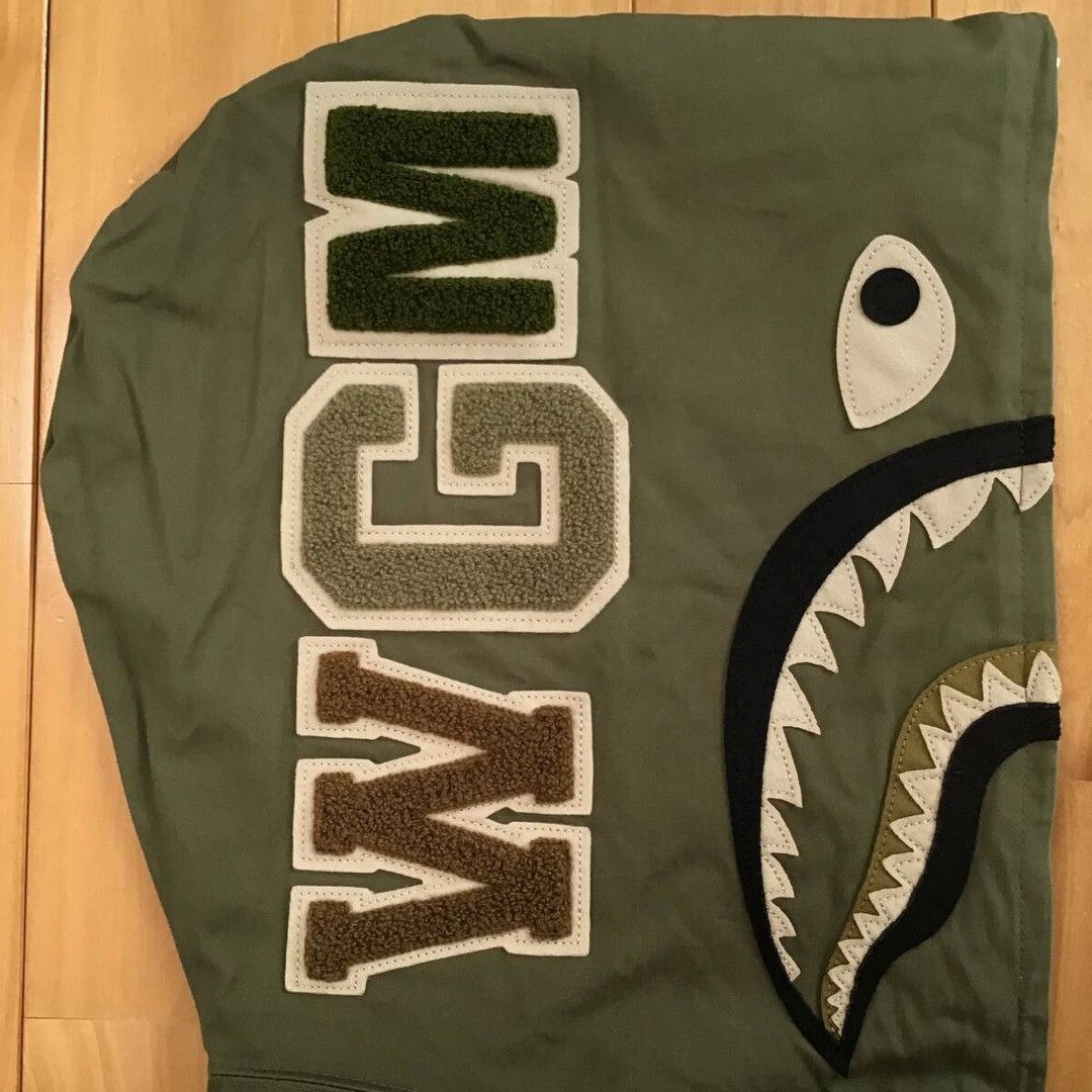 Bape 2012 BAPE Herringbone Shark full zip hoodie a bathing ape Size US M / EU 48-50 / 2 - 4 Thumbnail