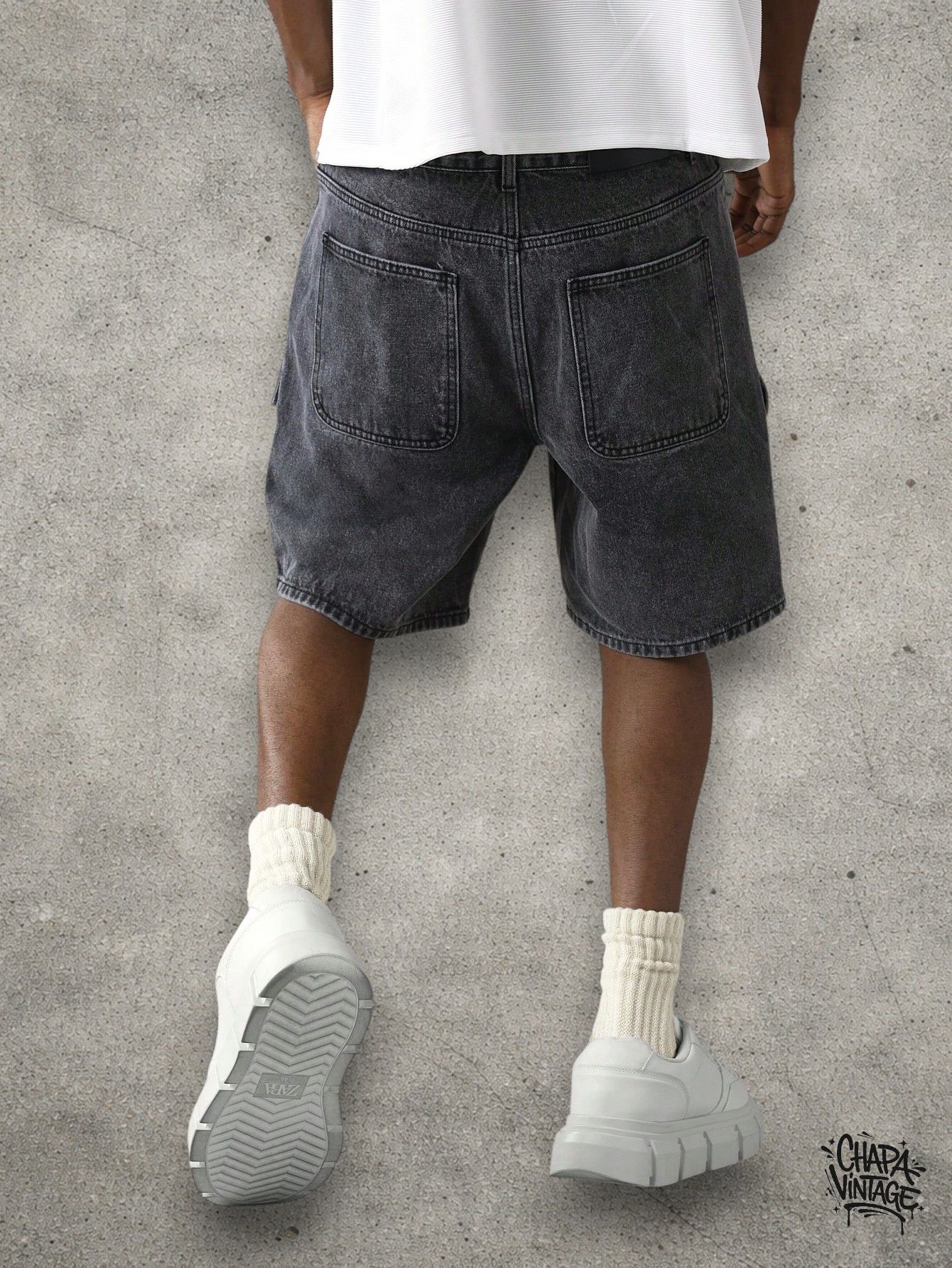 Vintage Cargo denim shorts Size US 32 / EU 48 - 3 Thumbnail