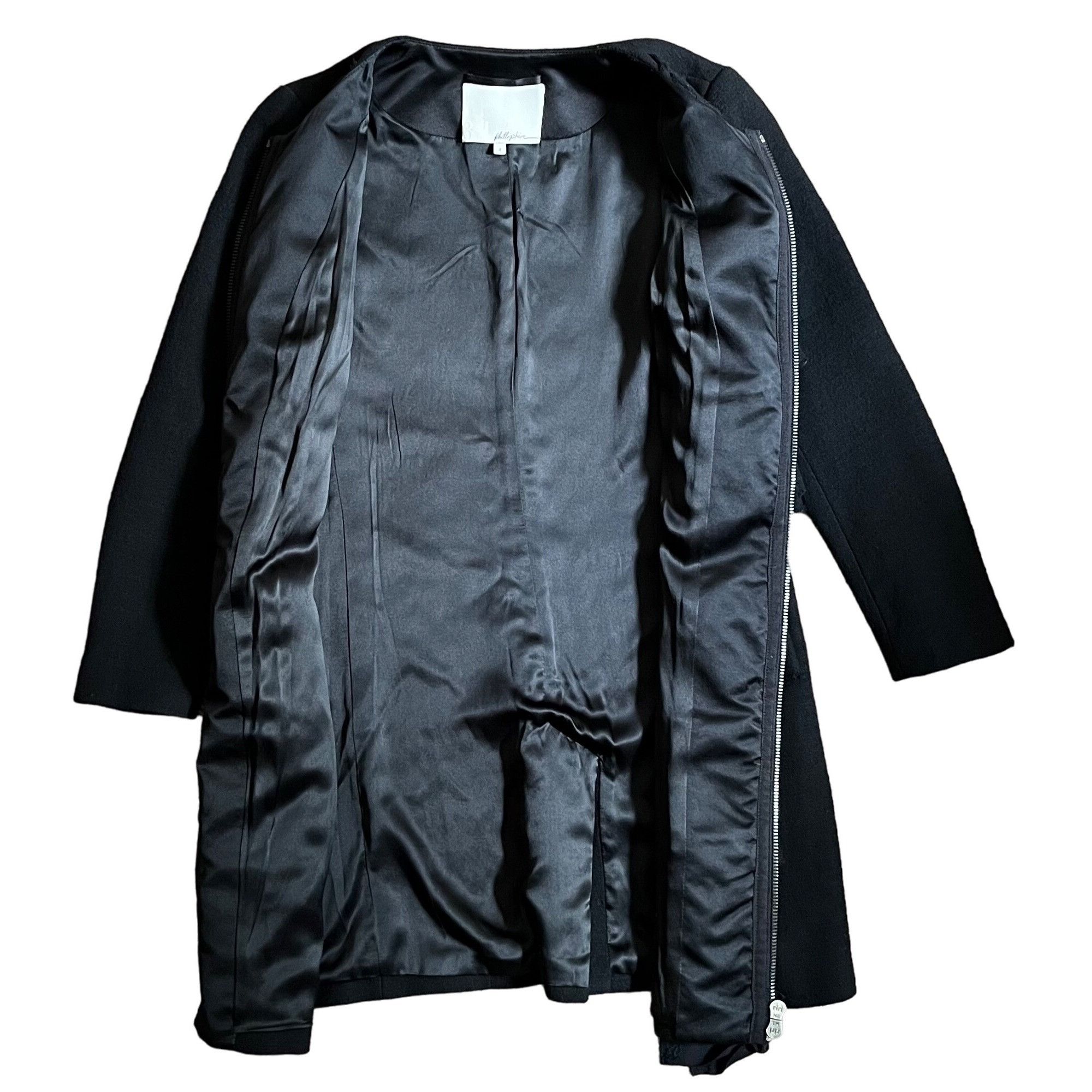 3.1 Phillip Lim $795 3.1 Phillip Lim 4 Wool Jacket Coat Blazer Ruffles Black Size S / US 4 / IT 40 - 4 Thumbnail