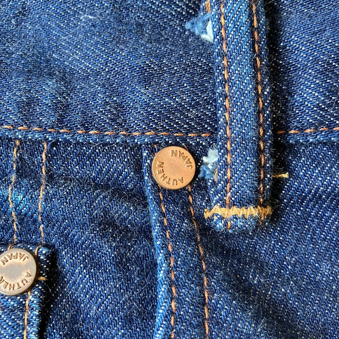 Japanese Brand AUTHEN AUT-001 W32 x L28 Tapered Leg Selvedge Jeans Size US 32 / EU 48 - 10 Thumbnail