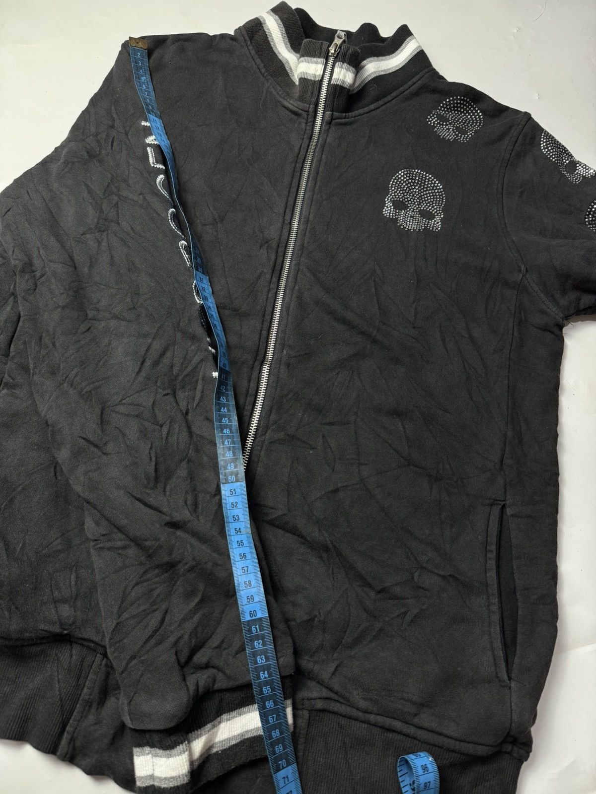 Hysteric Glamour × If Six Was Nine × Le Grande Bleu (L.G.B.) Skulls Sweatshirt Zipper Hydrogen Size US L / EU 52-54 / 3 - 9 Thumbnail