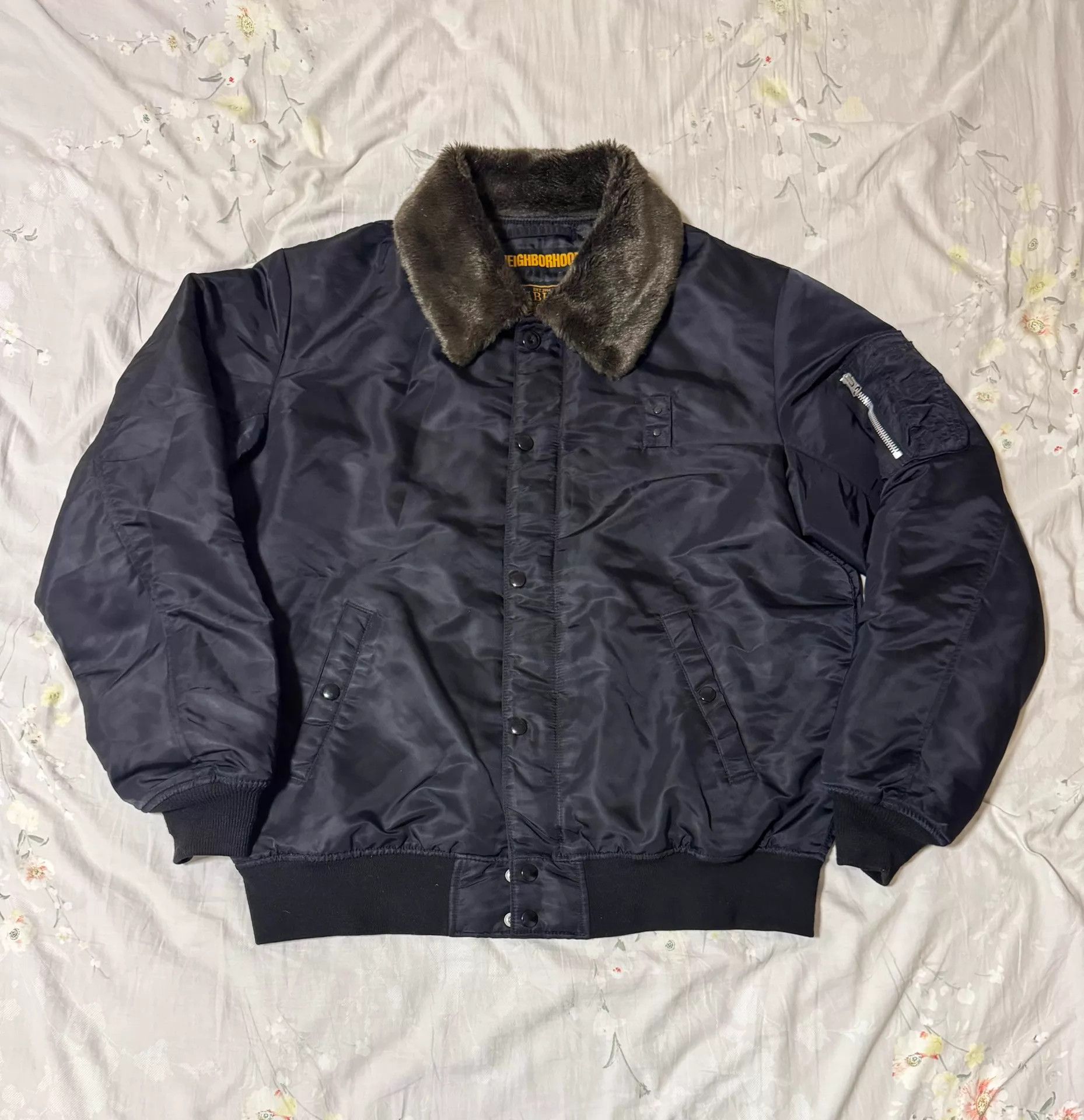 Neighborhood nhd 18aw tech fur-lined loose cotton jkt black XL Size US XL / EU 56 / 4 - 1 Thumbnail