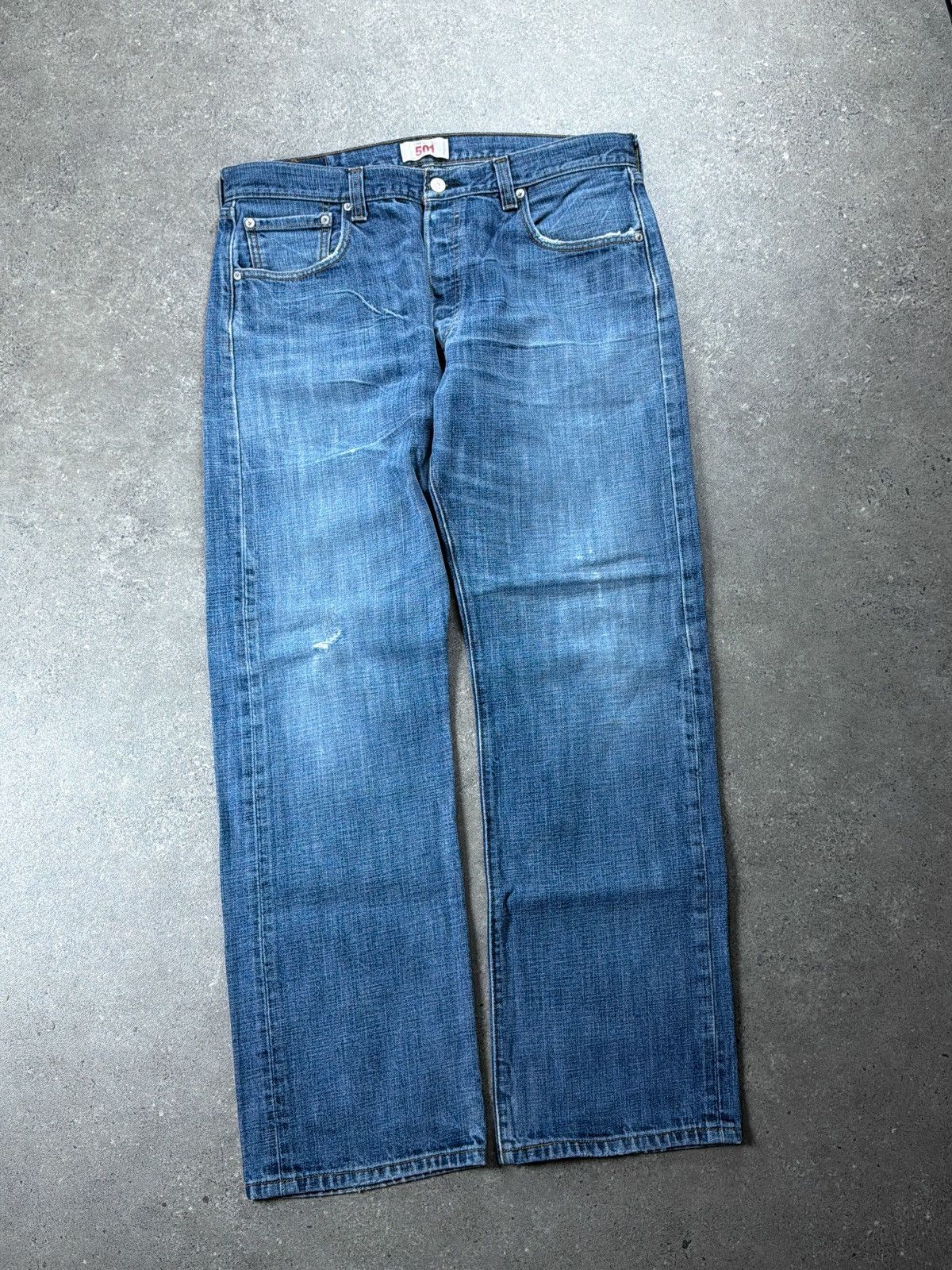 Levi's Vintage Levi’s 501 Early 00s Distressed Size US 36 / EU 52 - 1 Thumbnail