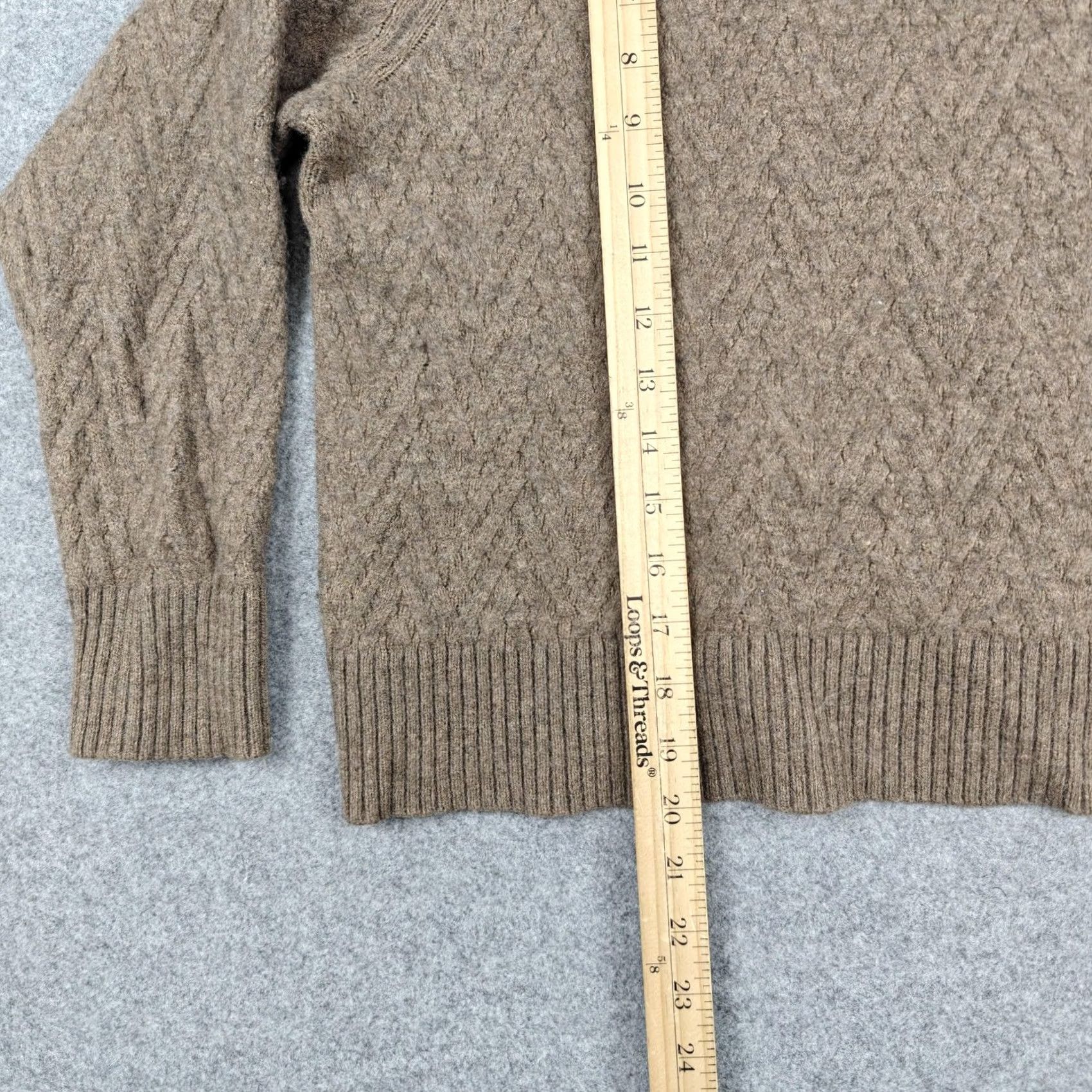 Patagonia Patagonia Sweater Womens XL Brown Recycled Wool Diamond Knit Crewneck Pullover Size XL / US 12-14 / IT 48-50 - 7 Thumbnail