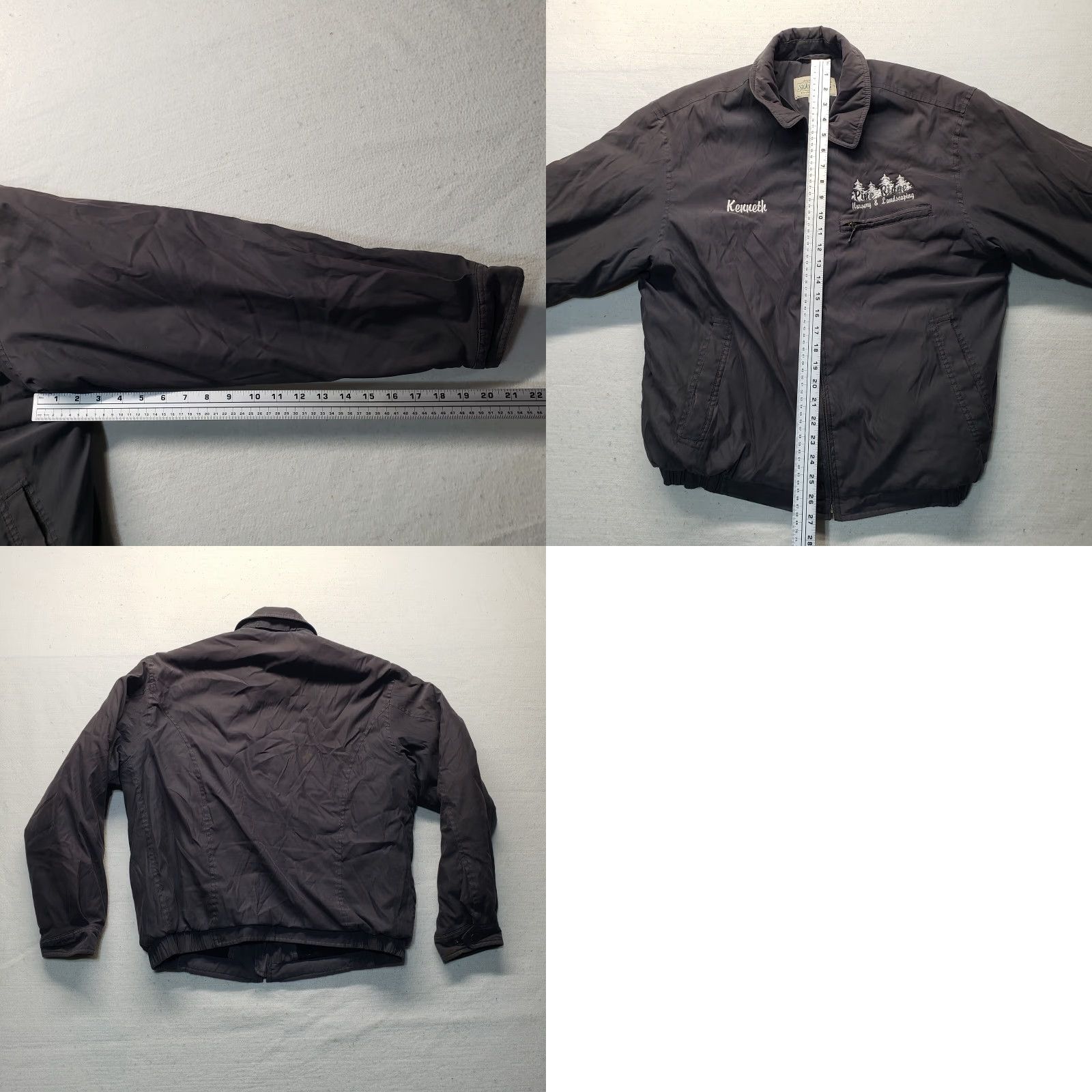 Vintage St John's Bay Jacket Mens L Gray Fleece Lined Long Zip Stand-Up Collar Casual Fashion 90s Modern Size US L / EU 52-54 / 3 - 8 Thumbnail