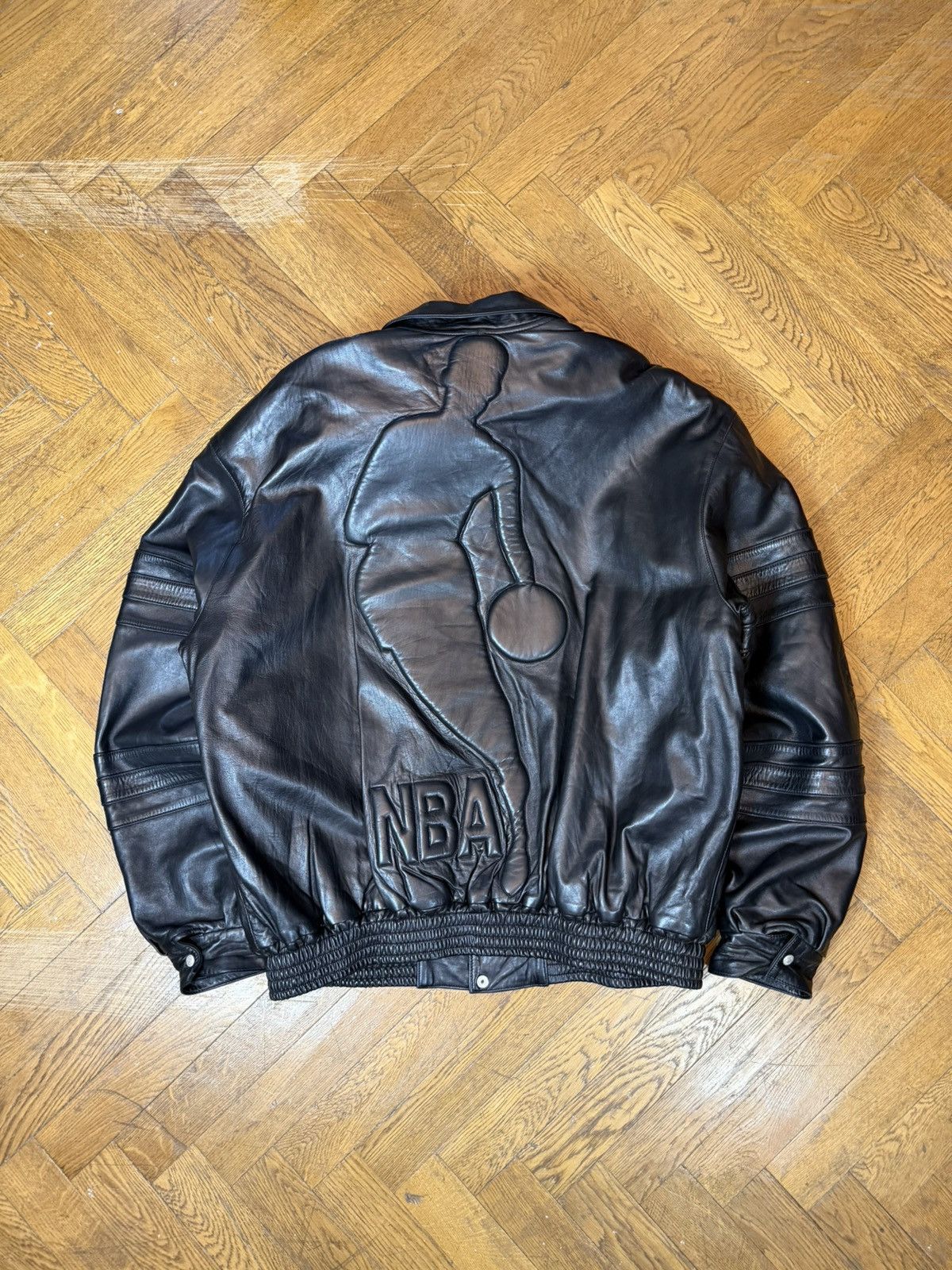 Jeff Hamilton Vintage Jeff Hamilton x NBA conference leather jacket Size US XXL / EU 58 / 5 - 9 Thumbnail