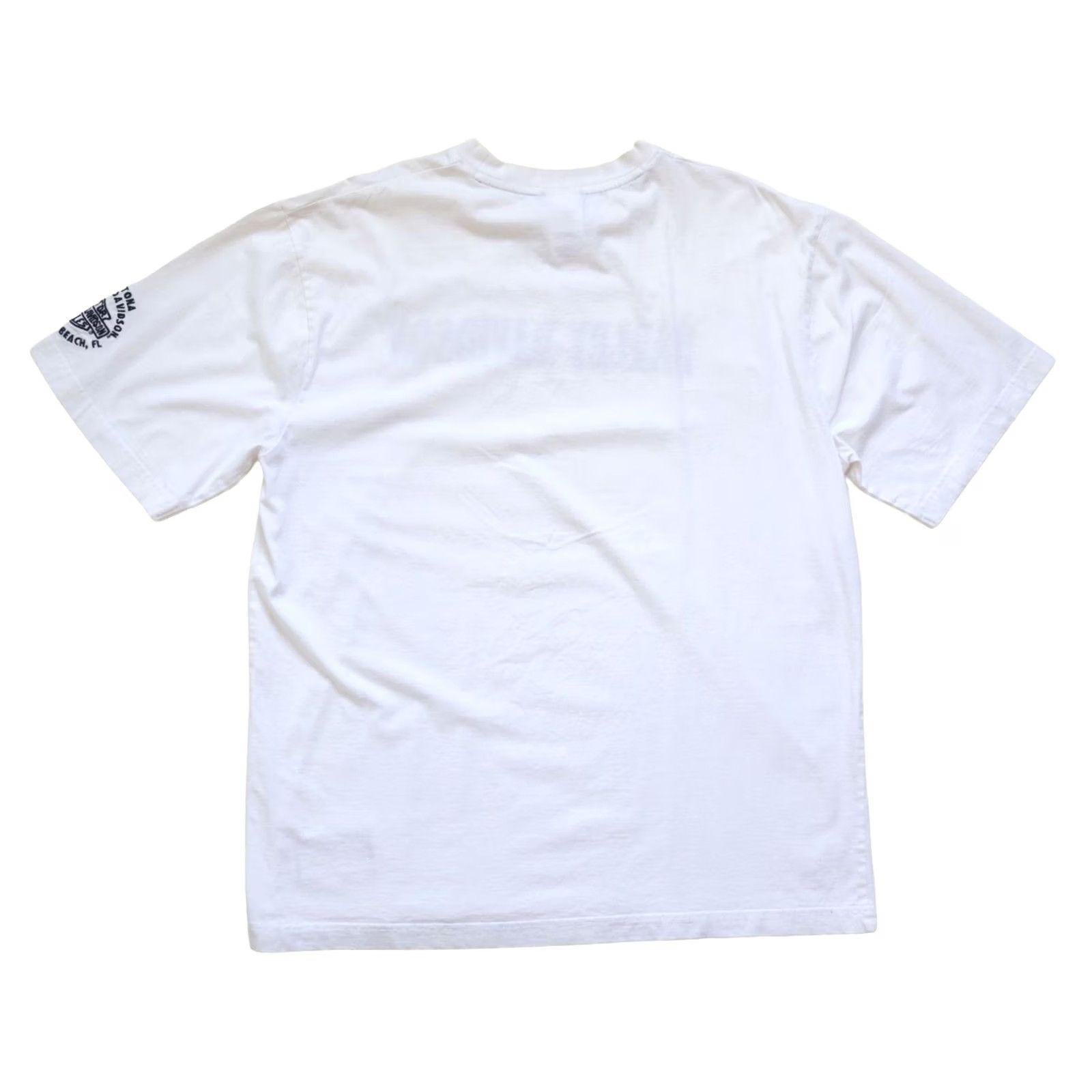 Harley Davidson VINTAGE Harley Davidson T-Shirt Mens 90s Retro Embroidered Motorcycle Cotton Short Sleeve Size L White Size US L / EU 52-54 / 3 - 3 Thumbnail