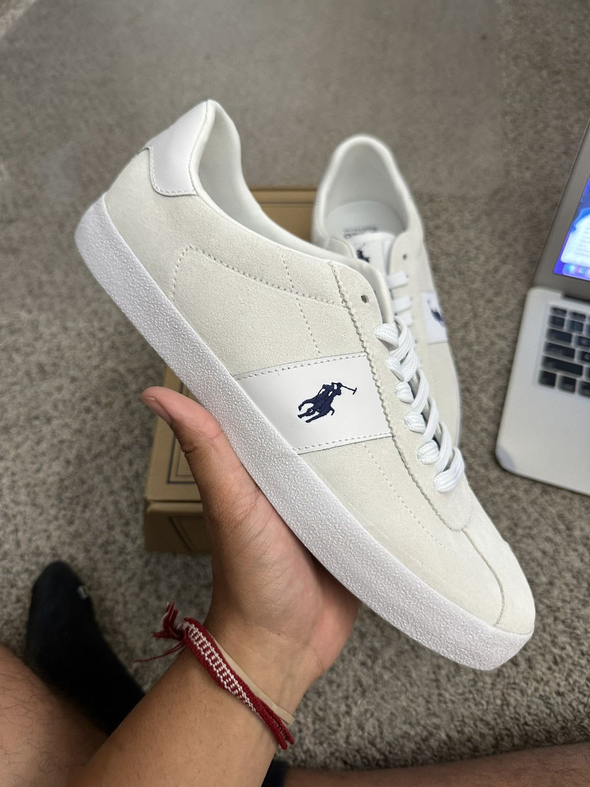 Polo ralph lauren court suede - new size 11