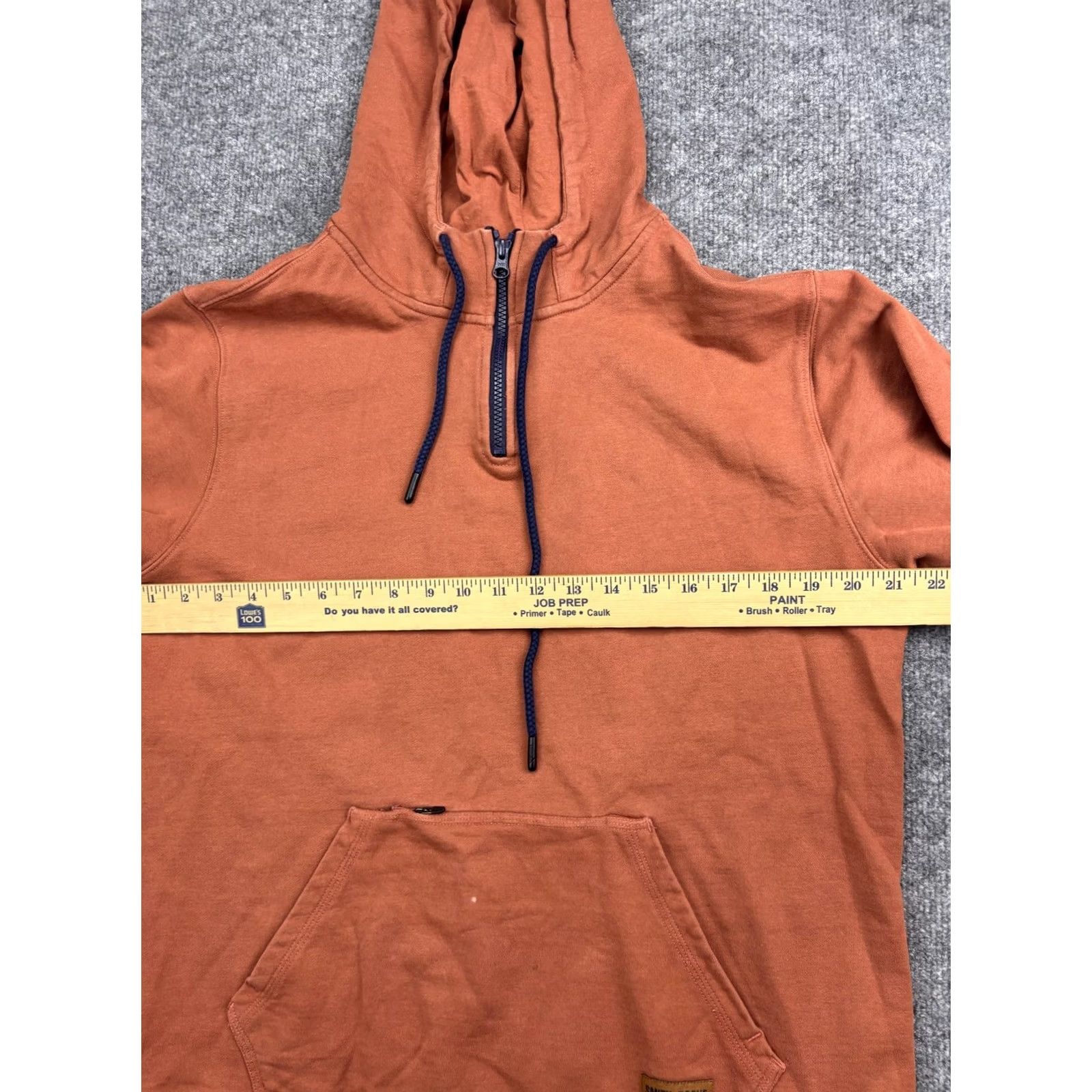 Vintage Smith + Rogue Hoodie Mens L Rust Orange Quarter Zip Drawstring Front Pocket Size US L / EU 52-54 / 3 - 4 Thumbnail
