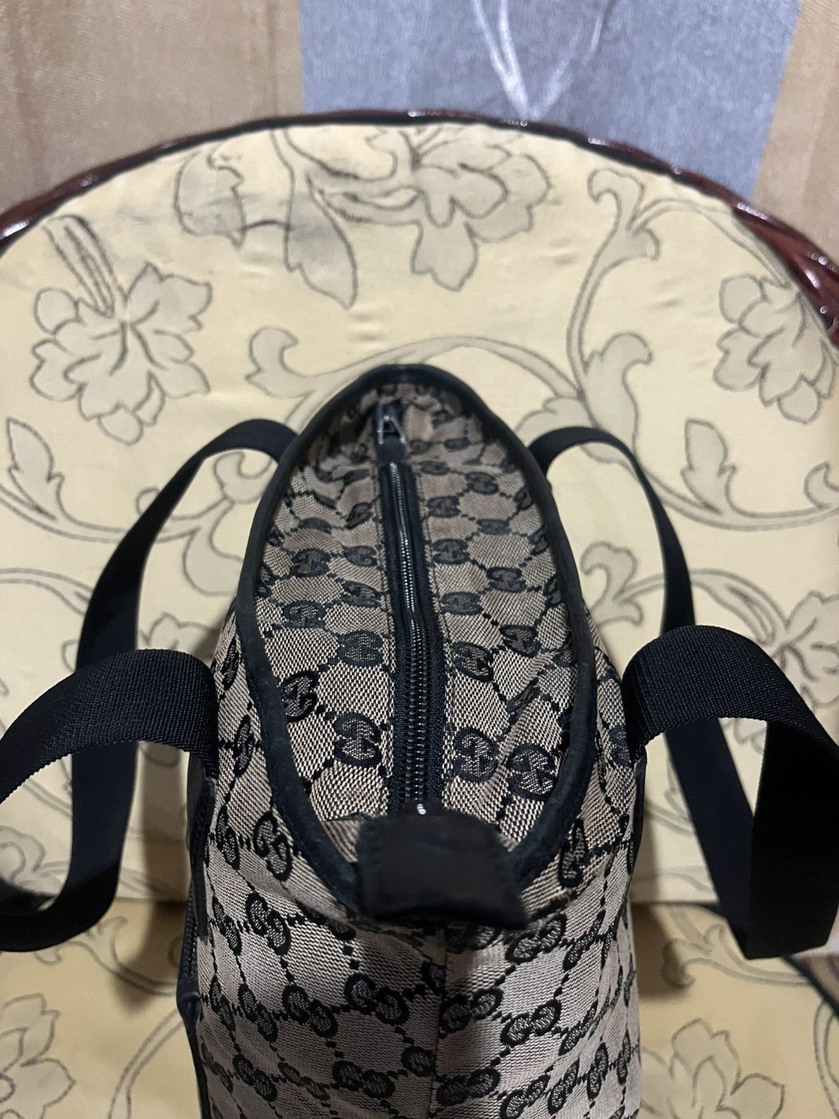 Gucci GUCCI GG Canvas Tote Bag Beige Size ONE SIZE - 12 Thumbnail