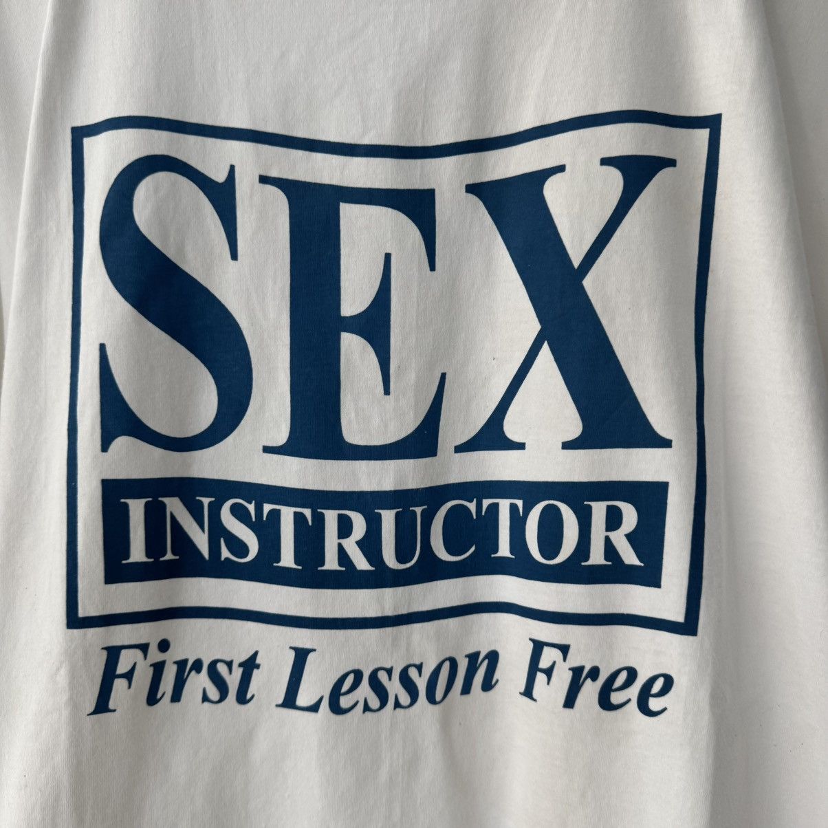 Vintage Sex Instructor Tee Size US L / EU 52-54 / 3 - 3 Thumbnail