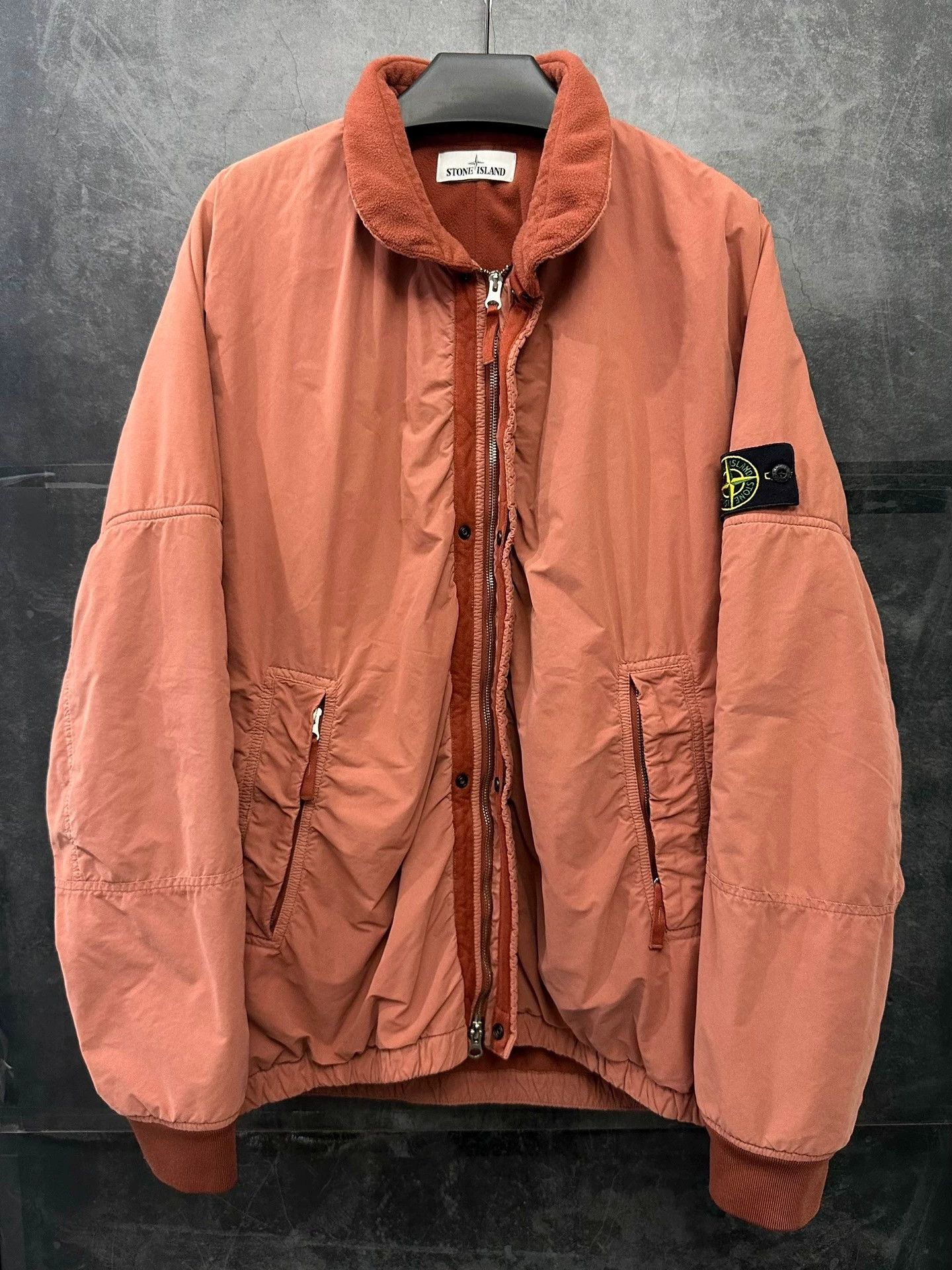 Stone Island Stone Island David TC 2Pkt Brick Red Oversized XL Jacket Size US XL / EU 56 / 4 - 1 Thumbnail