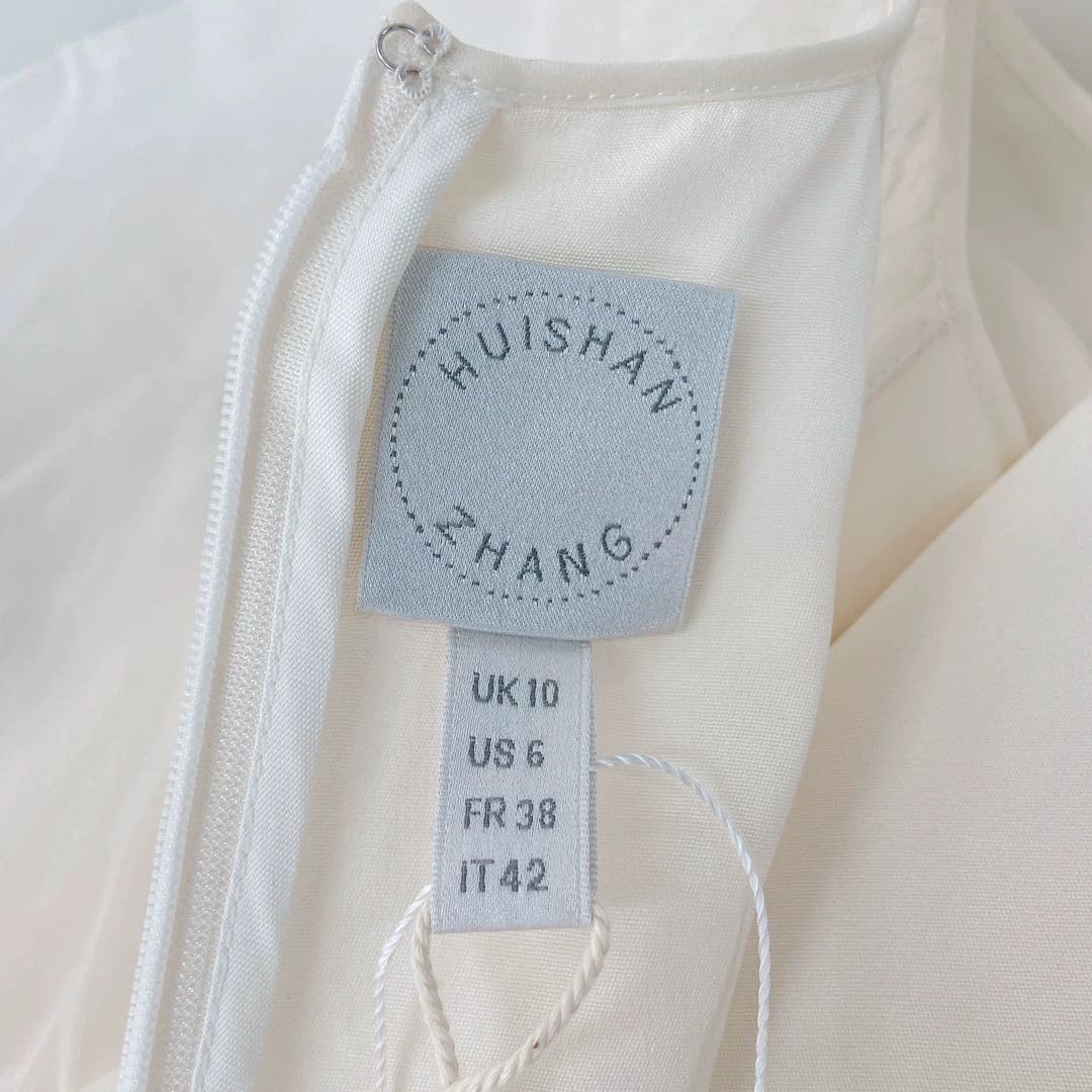 HUISHAN ZHANG HuiShan Zhang White Long Tiered Skirt EU38 8806 Size S / US 4 / IT 40 - 7 Thumbnail