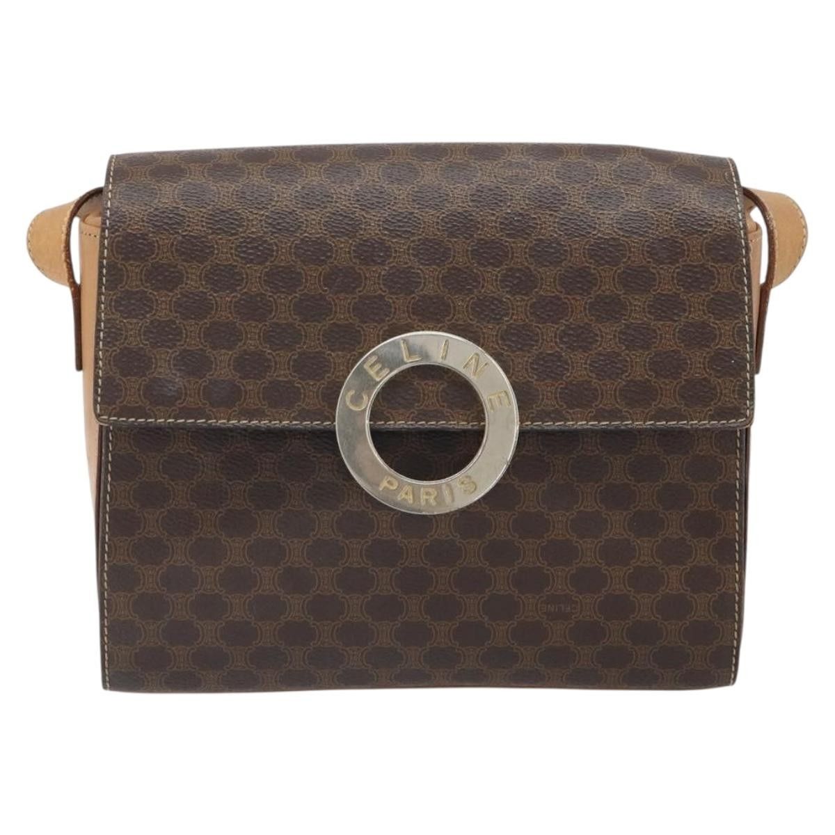 Celine Celine Vintage Macadam Circle Logo Canvas and Leather Size ONE SIZE - 1 Thumbnail