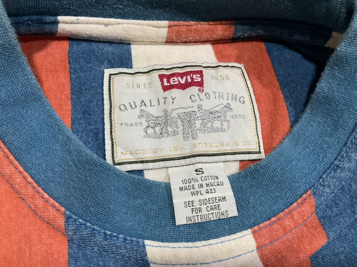 Levi's × Levi's Vintage Clothing × Vintage 🔥Y2K Vintage Levis Striped Shirt Embroidered Logo Size US L / EU 52-54 / 3 - 4 Thumbnail