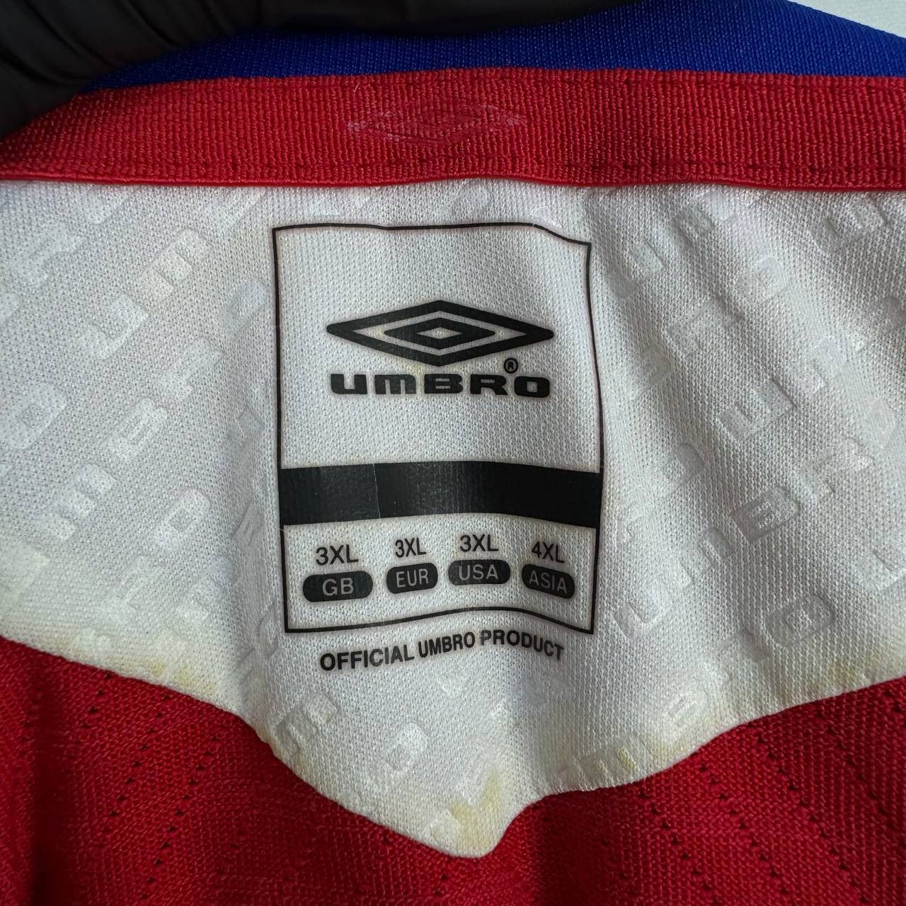 Umbro Linfield FC Umbro Home Shirt Red White Mens Size 3XL Size US XXL / EU 58 / 5 - 4 Thumbnail
