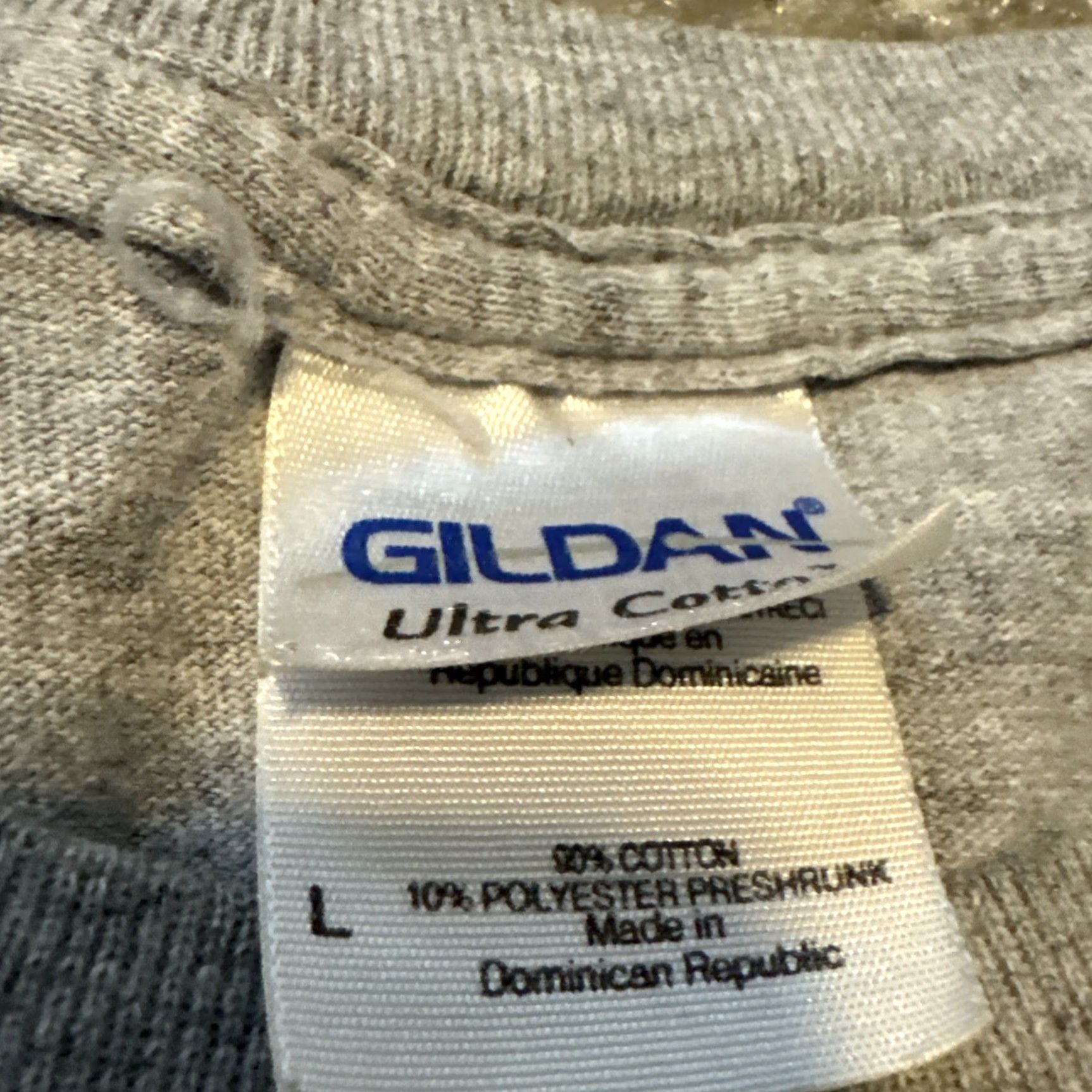 Gildan VINTAGE U.S. Army T-Shirt Paratroops Camp Toccoa Georgia Large Gray Gildan Mens Regular L Size US L / EU 52-54 / 3 - 6 Thumbnail