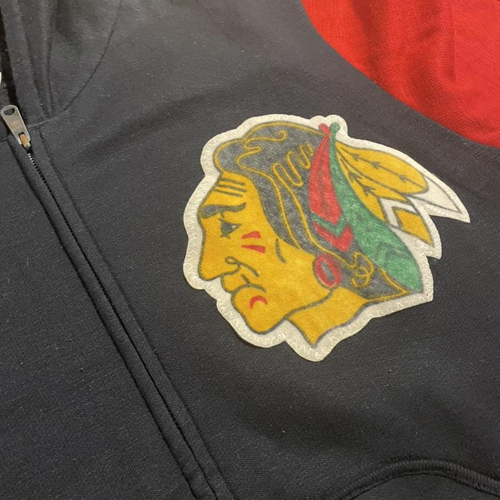 Other Vintage 80s Chicago Black Hawks Zip-Up Size US M / EU 48-50 / 2 - 2 Thumbnail