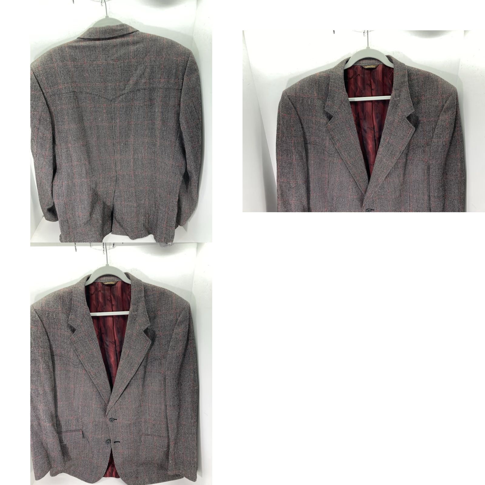 Vintage VINTAGE Larry Davis Western Blazer Sport Coat 46R Gray 2 Button Men Jacket Blazer Rodeo Cowboy Shirt Mens Size 46R - 9 Thumbnail