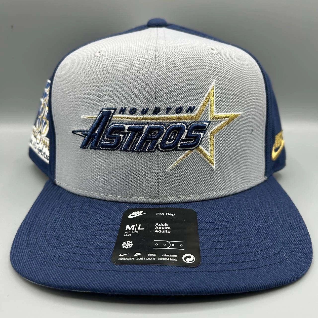 Nike Houston Astros x Nike Pro Hat Men M-L Dri-Fit Snap Back Cap Size ONE SIZE - 1 Thumbnail