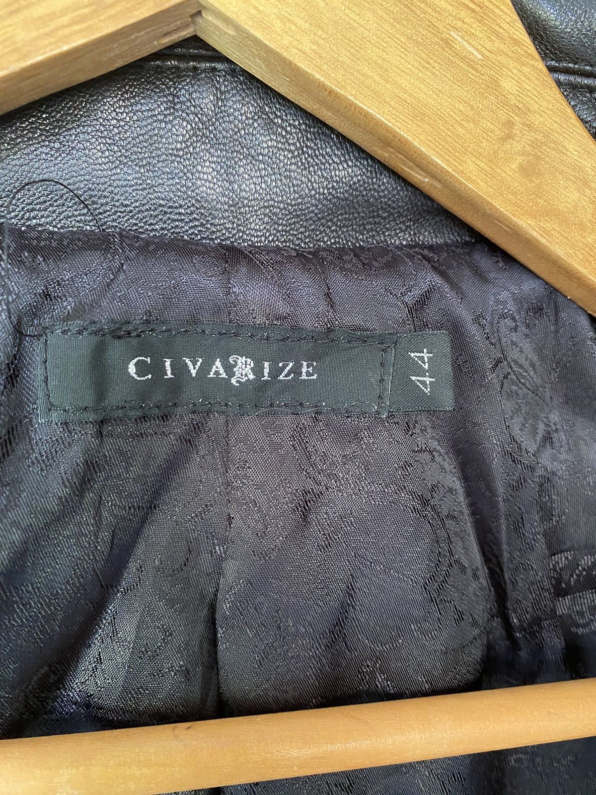 CIVARIZE Civarize Japan doube leather collar Asmetrical zipper Size US S / EU 44-46 / 1 - 18 Thumbnail