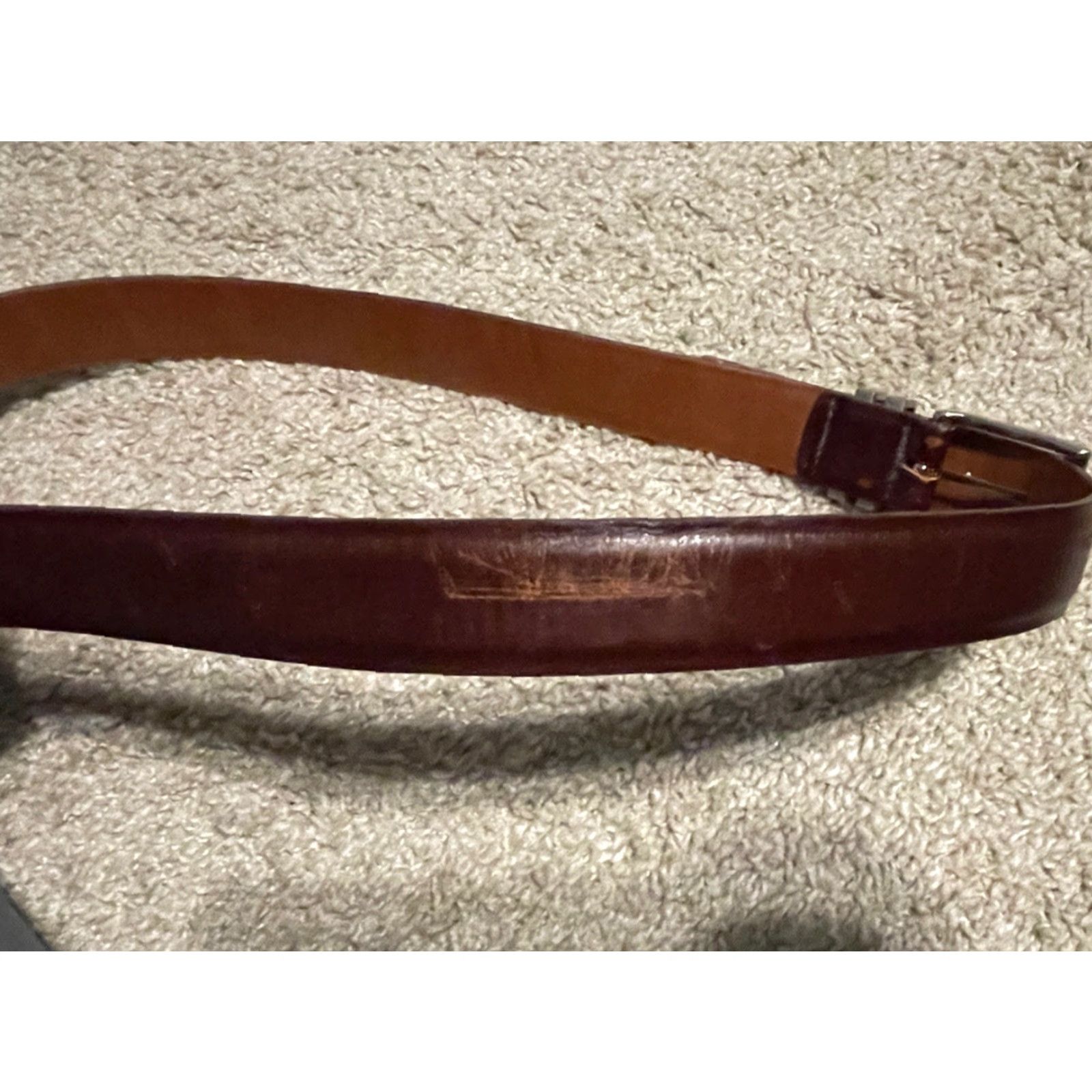 Vintage YRI The Sea Pines Resort Leather Belt Golf 38 Made In USA Men Brown Size 38 - 4 Thumbnail