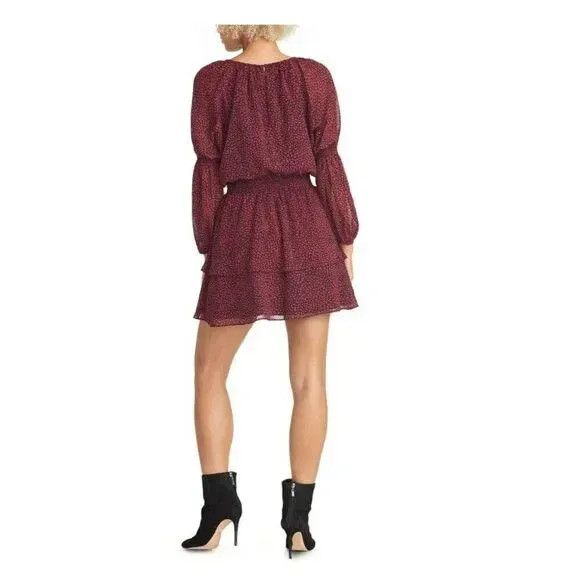 Other RACHEL Rachel Roy Lola Printed Dress, Black/Red, S Size S / US 4 / IT 40 - 3 Thumbnail