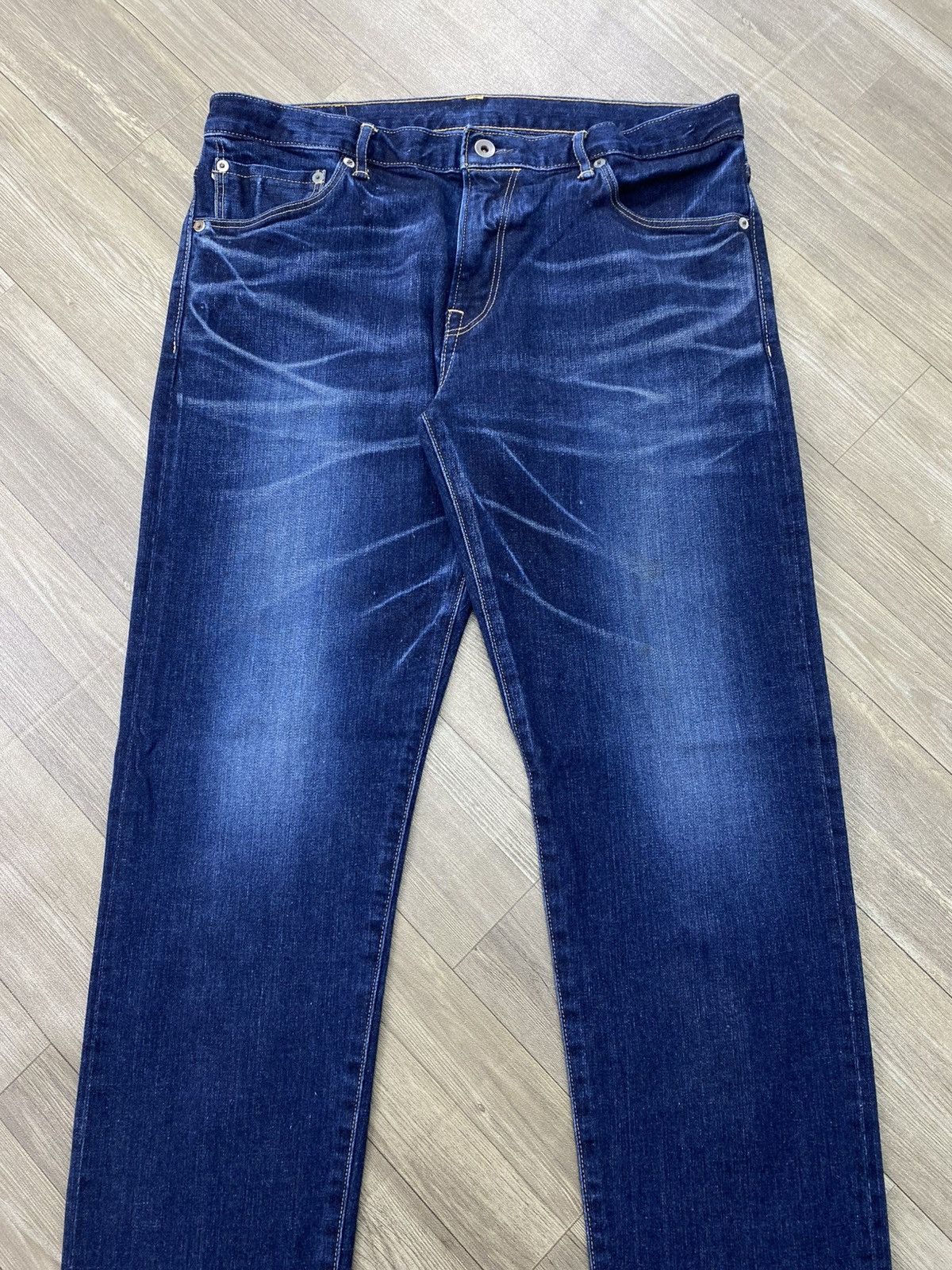 Spellbound 🇯🇵Vintage Spellbound Japan Selvedge Faded Straight Blue Jeans Size US 34 / EU 50 - 3 Thumbnail