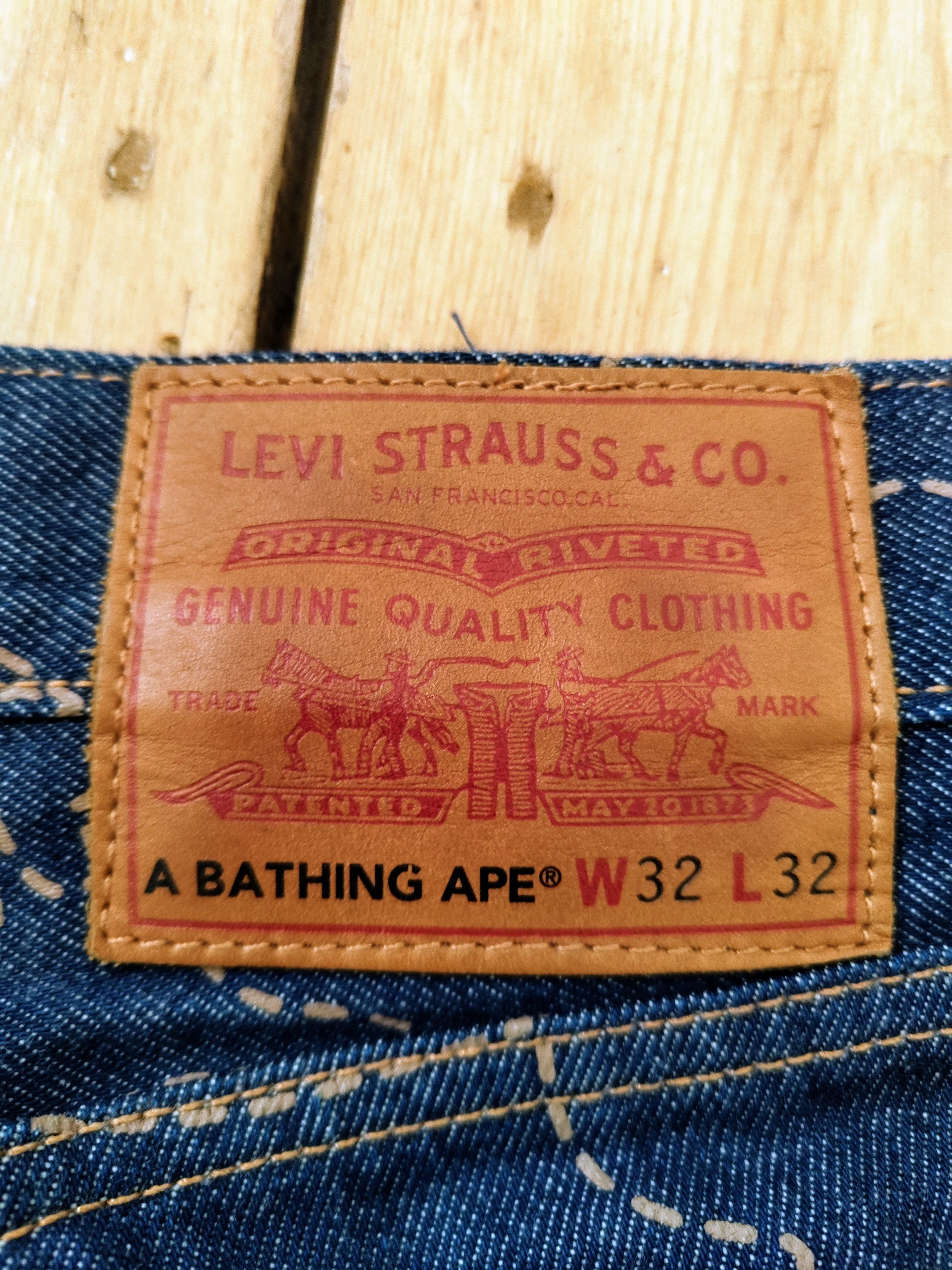 Bape Bape X Levi's Jeans Size US 32 / EU 48 - 5 Thumbnail
