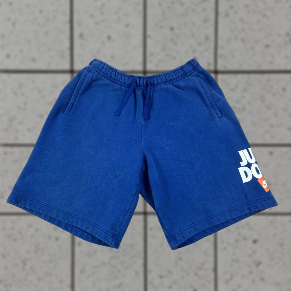 Nike VINTAGE Nike JDI Fleece Sweat Shorts Mens Blue L AR2865-438 Size US 33 - 1 Thumbnail
