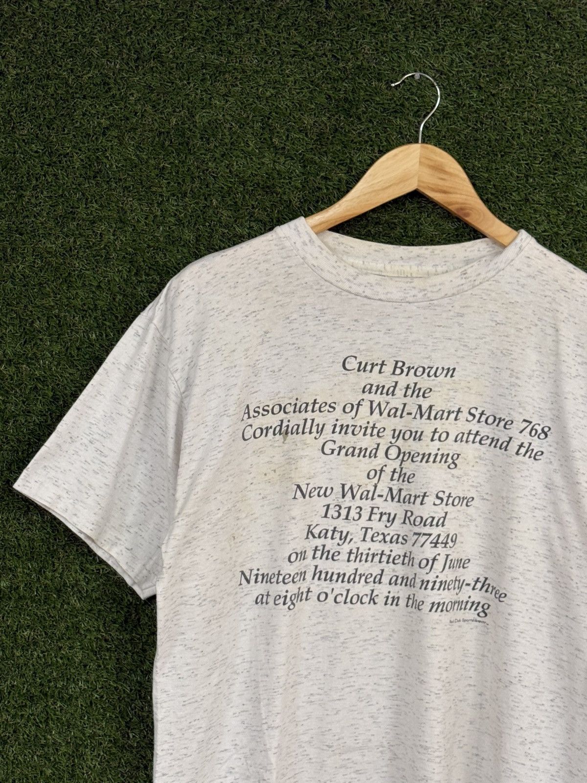 Vintage Vintage Walmart Store Opening Katy Texas Grey Tee Large Size US L / EU 52-54 / 3 - 2 Thumbnail