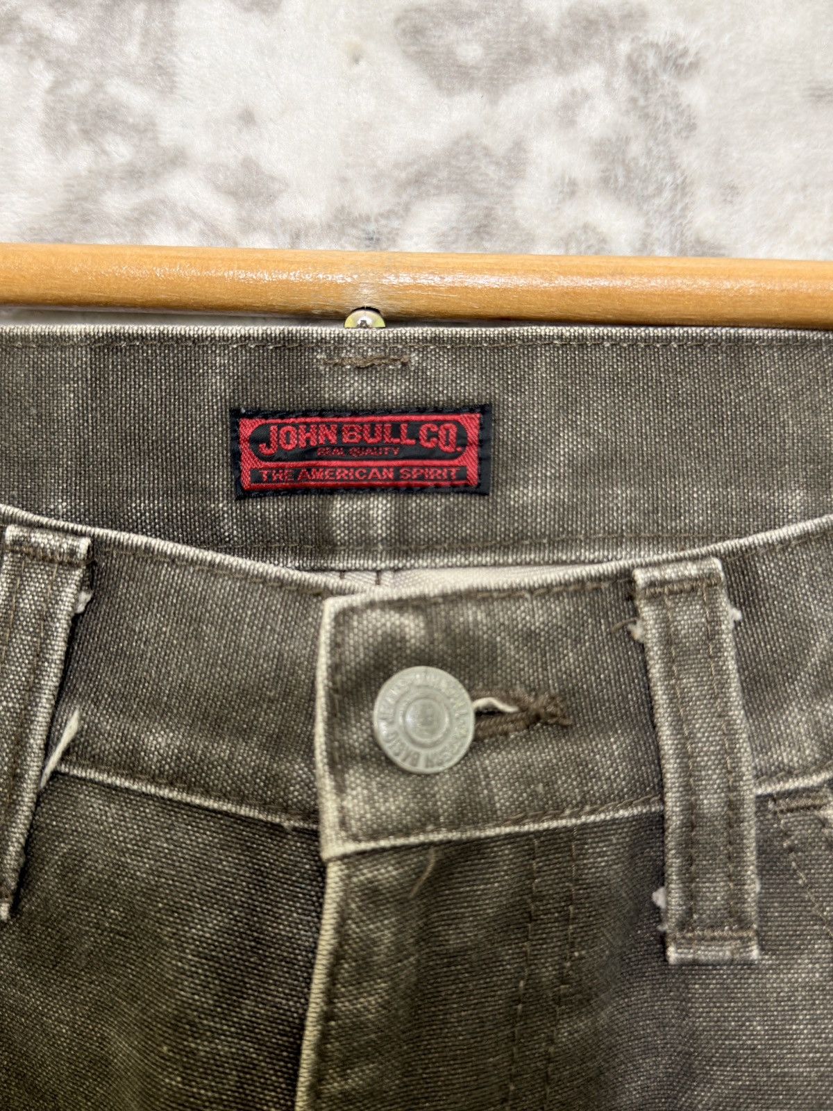 Johnbull Johnbull Y2K Distressed Faded Claw Whiskers Straight Denim Size US 28 / EU 44 - 8 Thumbnail