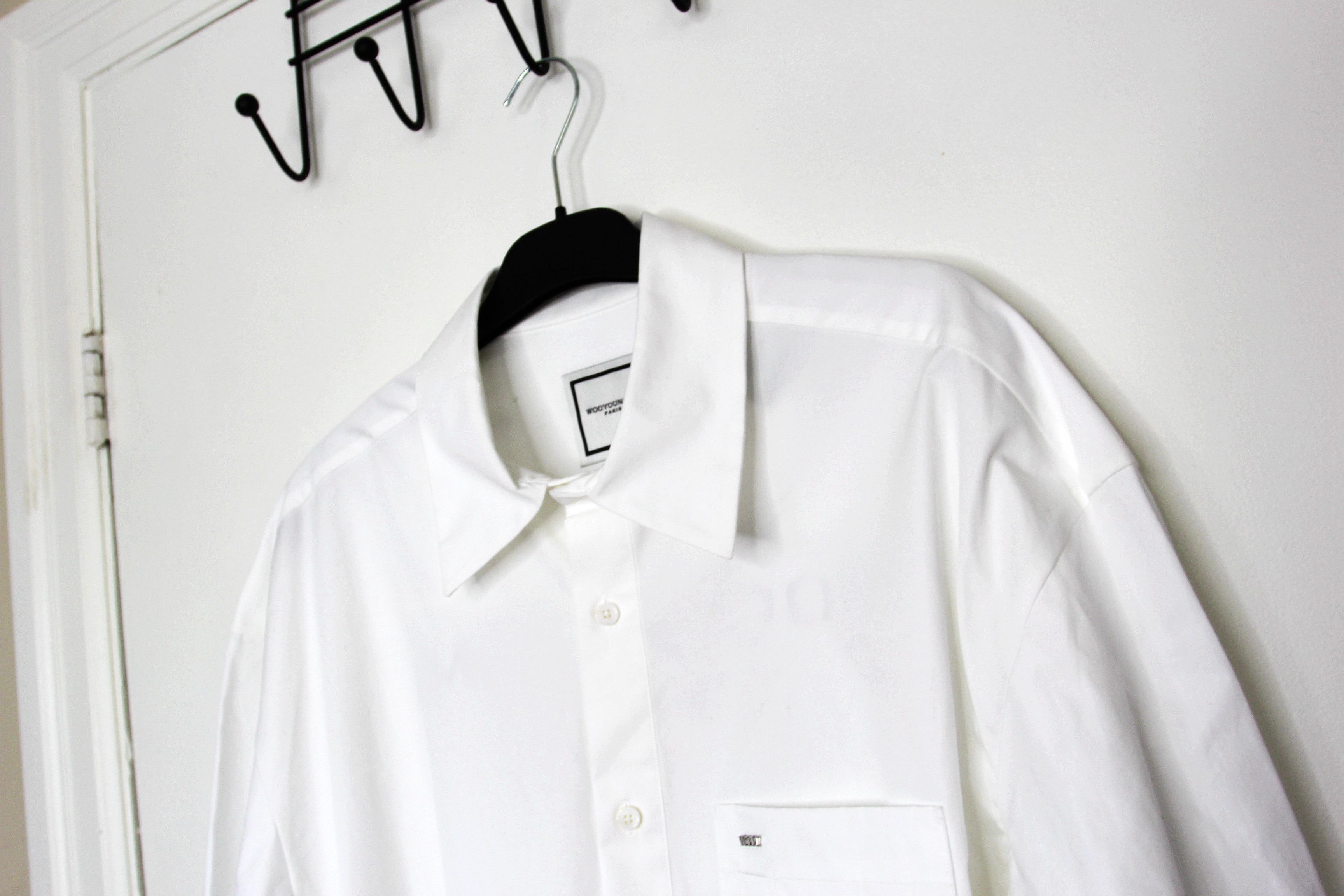 Wooyoungmi BNWT AW24 WOOYOUNGMI POPLIN BACK LOGO SHIRT 50 Size US M / EU 48-50 / 2 - 4 Thumbnail