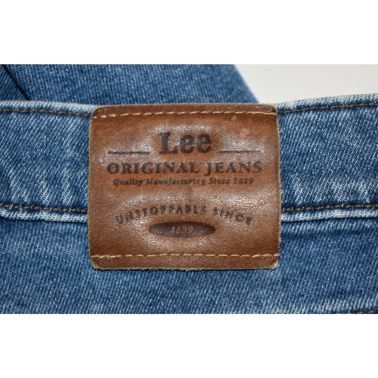 Lee VINTAGE Lee Jeans Womens 12 29x30 High Waisted Tapered Mom Classic Denim Blue 29 30 Mens Womens Size 29" - 4 Thumbnail