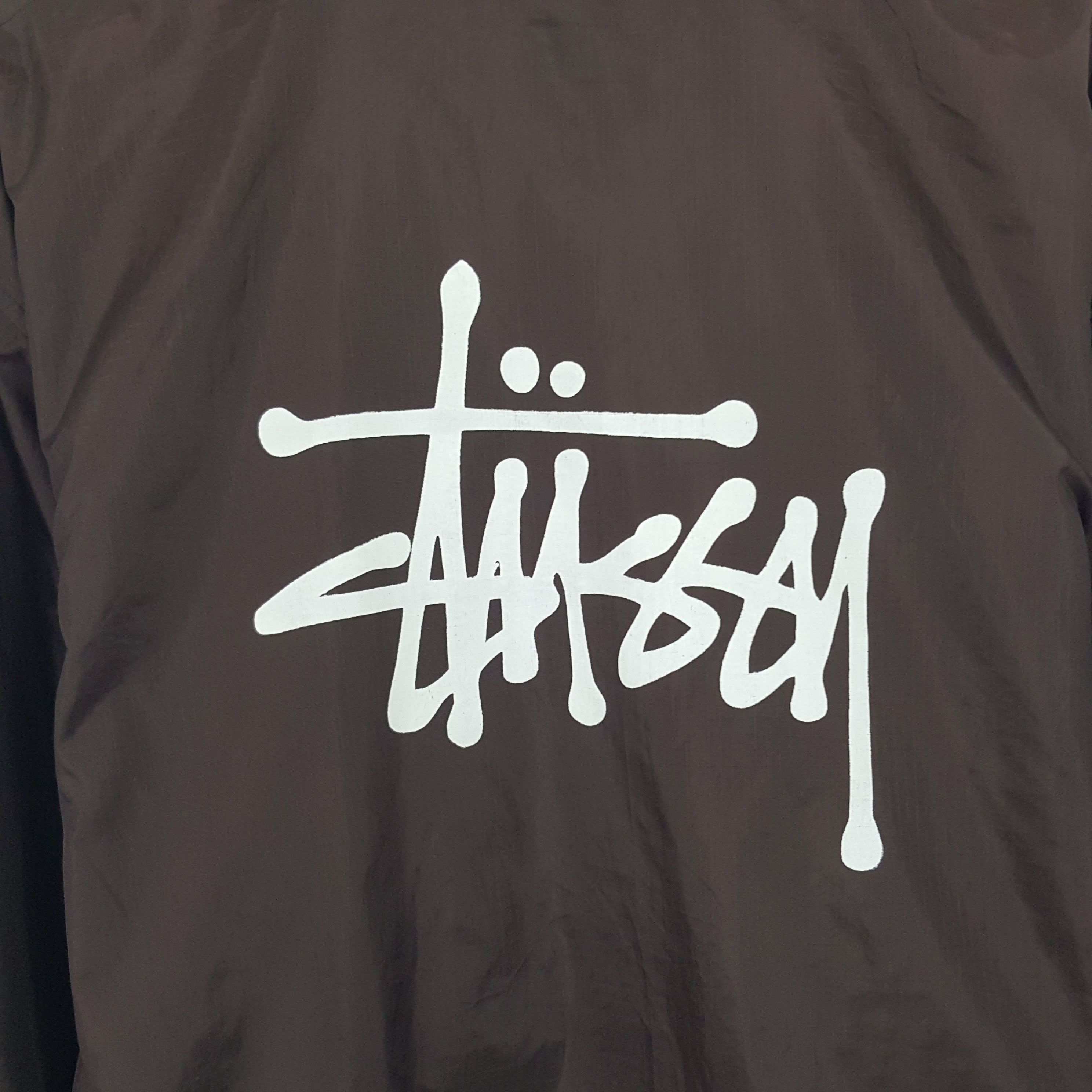 Stussy × Vintage Vintage Stussy Custom Art Logo Winter Windbreaker Jacket Size US M / EU 48-50 / 2 - 2 Thumbnail