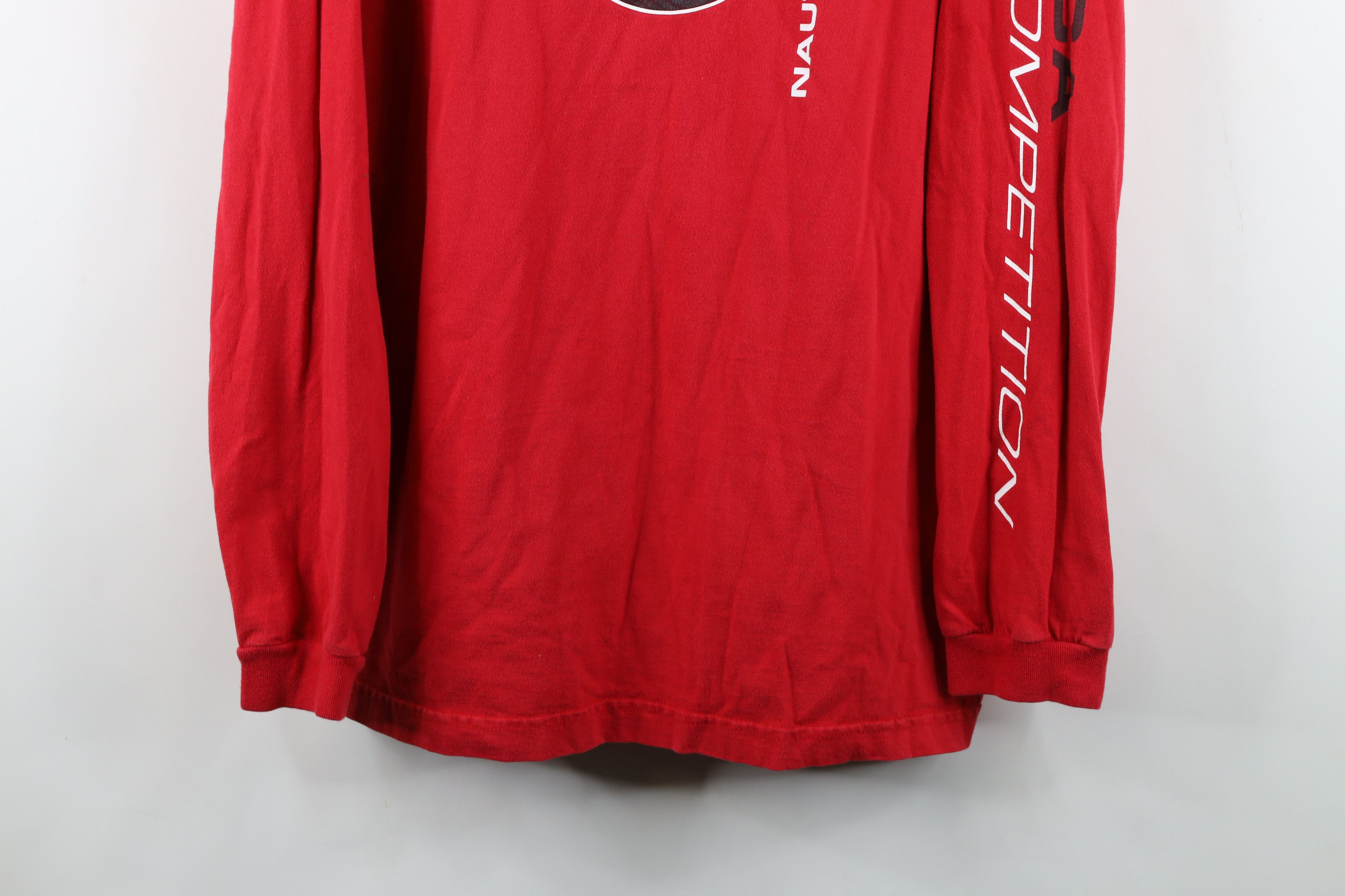 Nautica Vintage 90s Nautica Competition Spell Long Sleeve T-Shirt Size US L / EU 52-54 / 3 - 3 Thumbnail