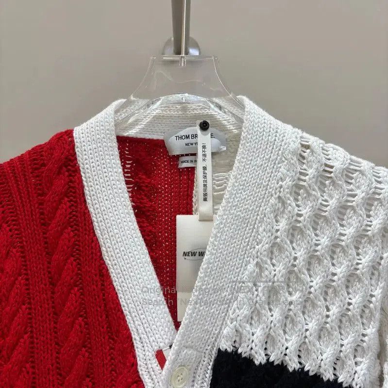 Thom Browne Thom Browne Women's Fall Cardigan in White . Size S / US 4 / IT 40 - 2 Thumbnail