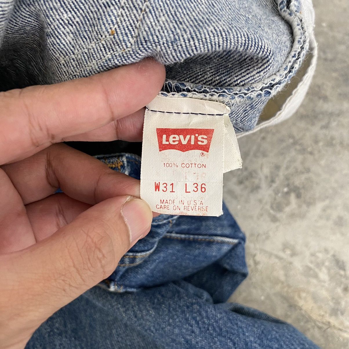 Levi's Size 29x32.5 Vintage 90’s Levis 501 Stonewashed Blue Jeans Size US 29 - 13 Thumbnail