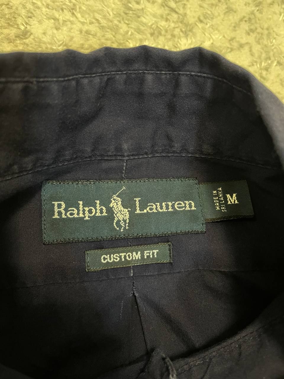 Ralph Lauren Vintage Ralph Lauren Shirt Custom Fit Navy Blue Men’s Size US M / EU 48-50 / 2 - 10 Thumbnail