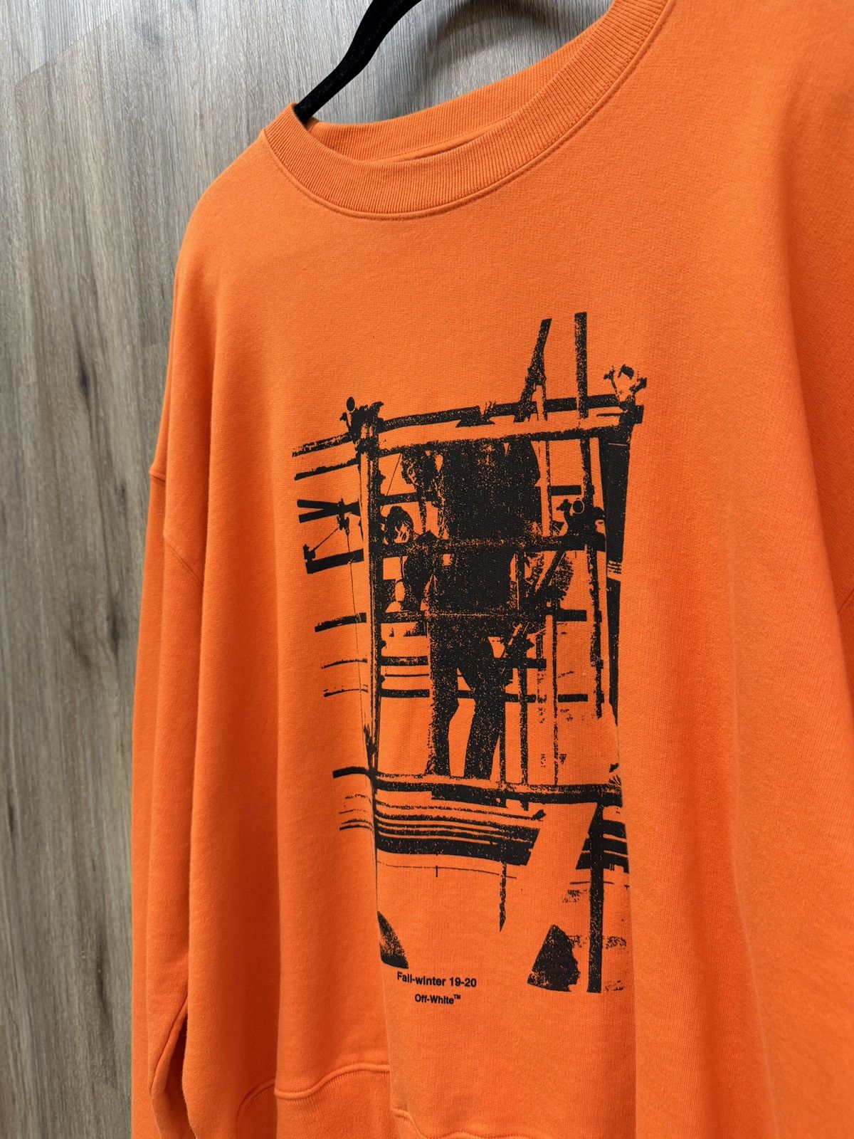 Off-White Off White Orange Crewneck Size US L / EU 52-54 / 3 - 4 Thumbnail