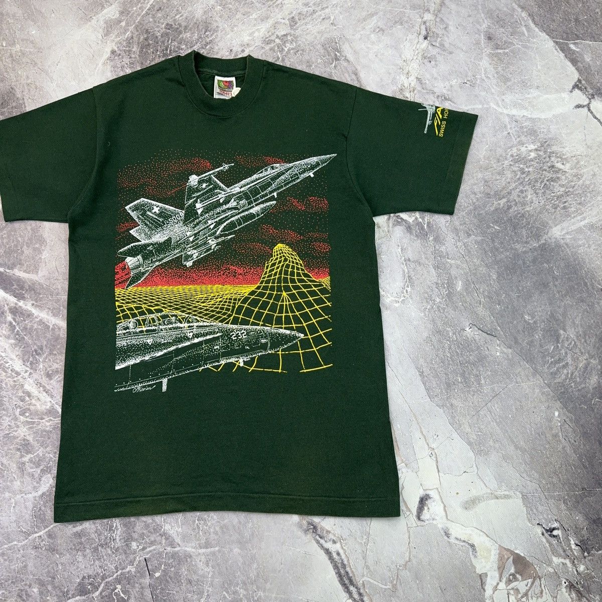 Arts & Science × Vintage Vintage Super Hornet F/A - 18 T shirt USA Military 90s Size US M / EU 48-50 / 2 - 7 Thumbnail
