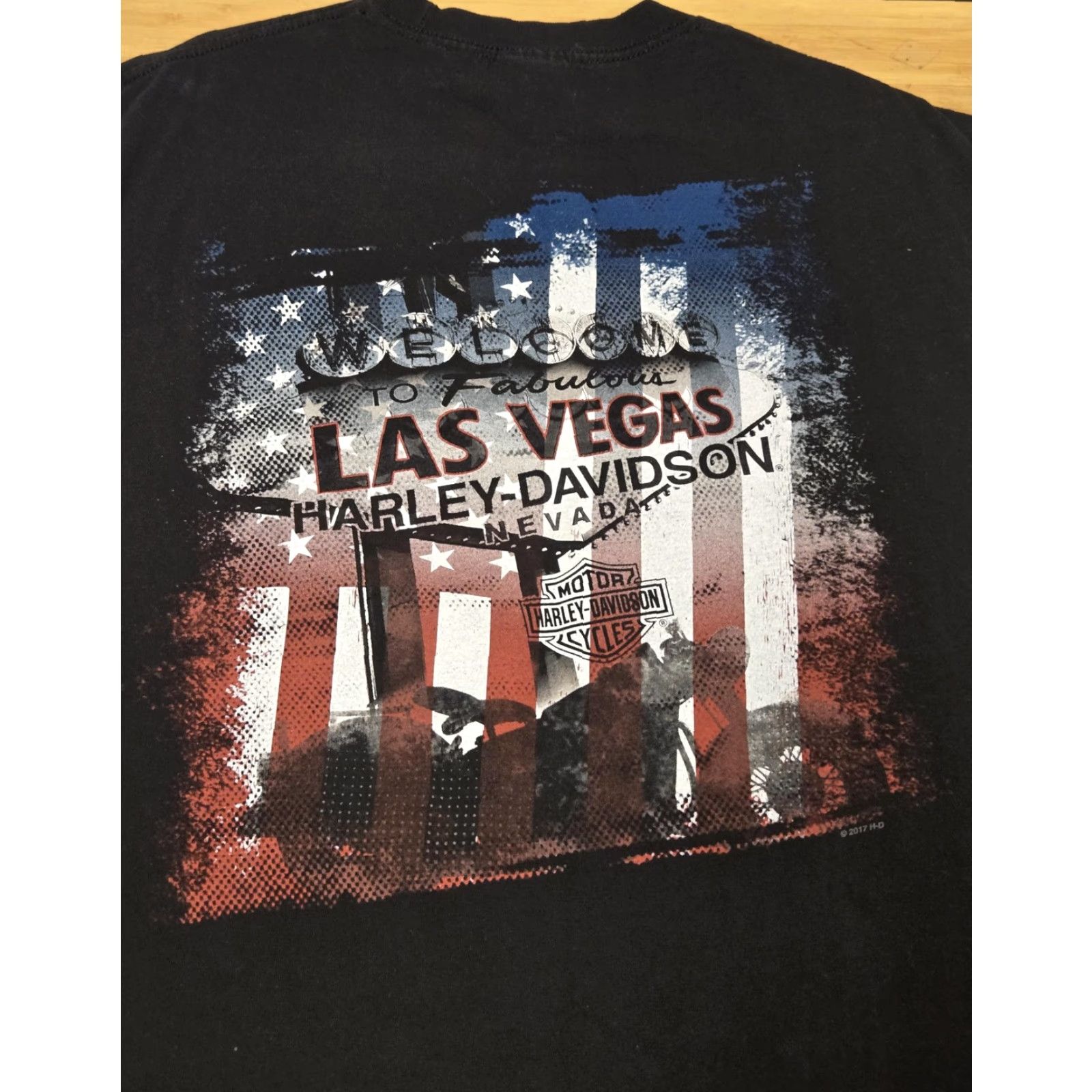 Harley Davidson Harley-Davidson Shirt Mens XL Black Las Vegas Nevada Motorcycle Graphic 2017 Size US XL / EU 56 / 4 - 5 Thumbnail