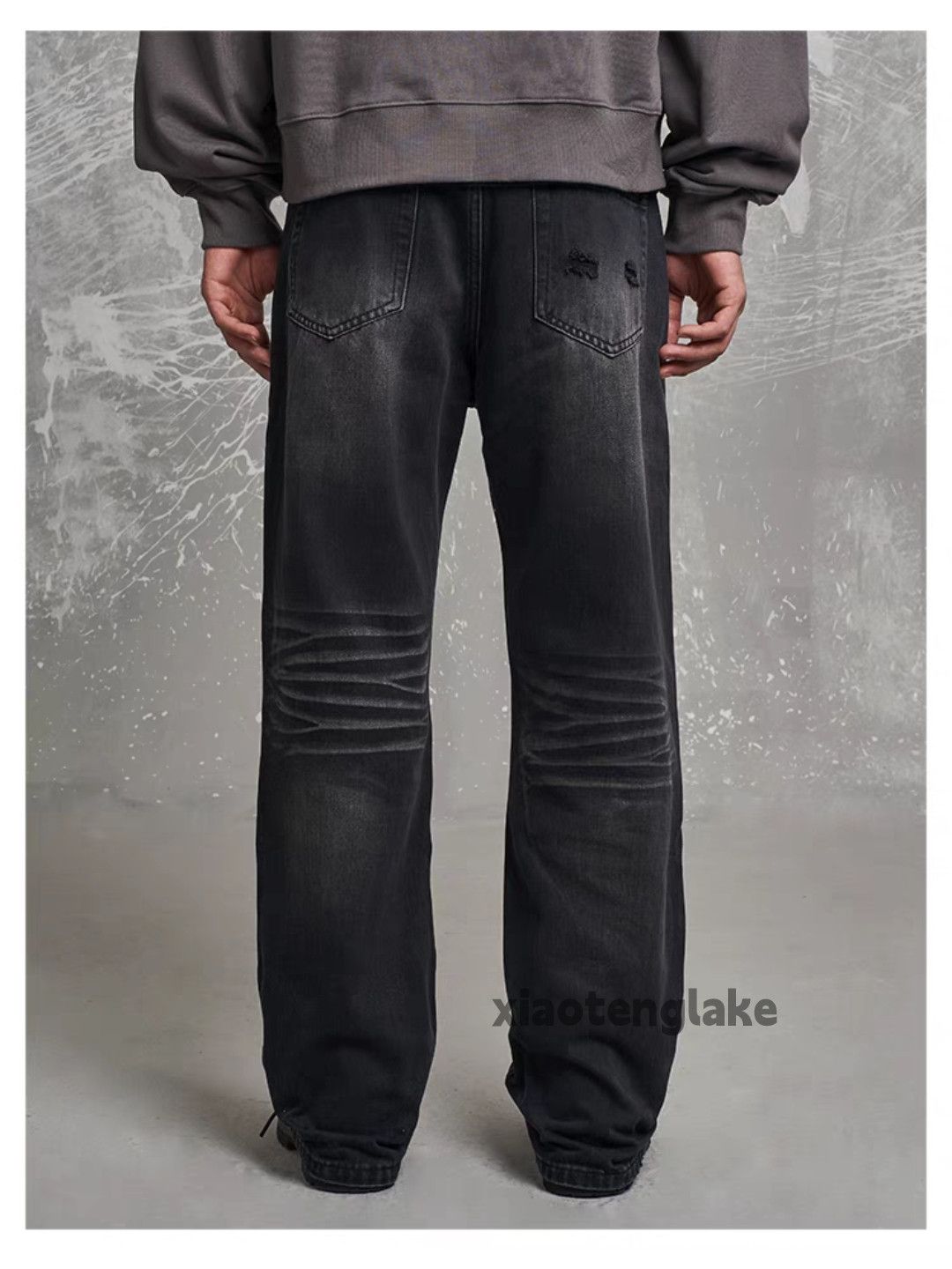 Jean × Vintage washed faded cleanfit yuppie ripped y2k jeans Size US 32 / EU 48 - 2 Thumbnail