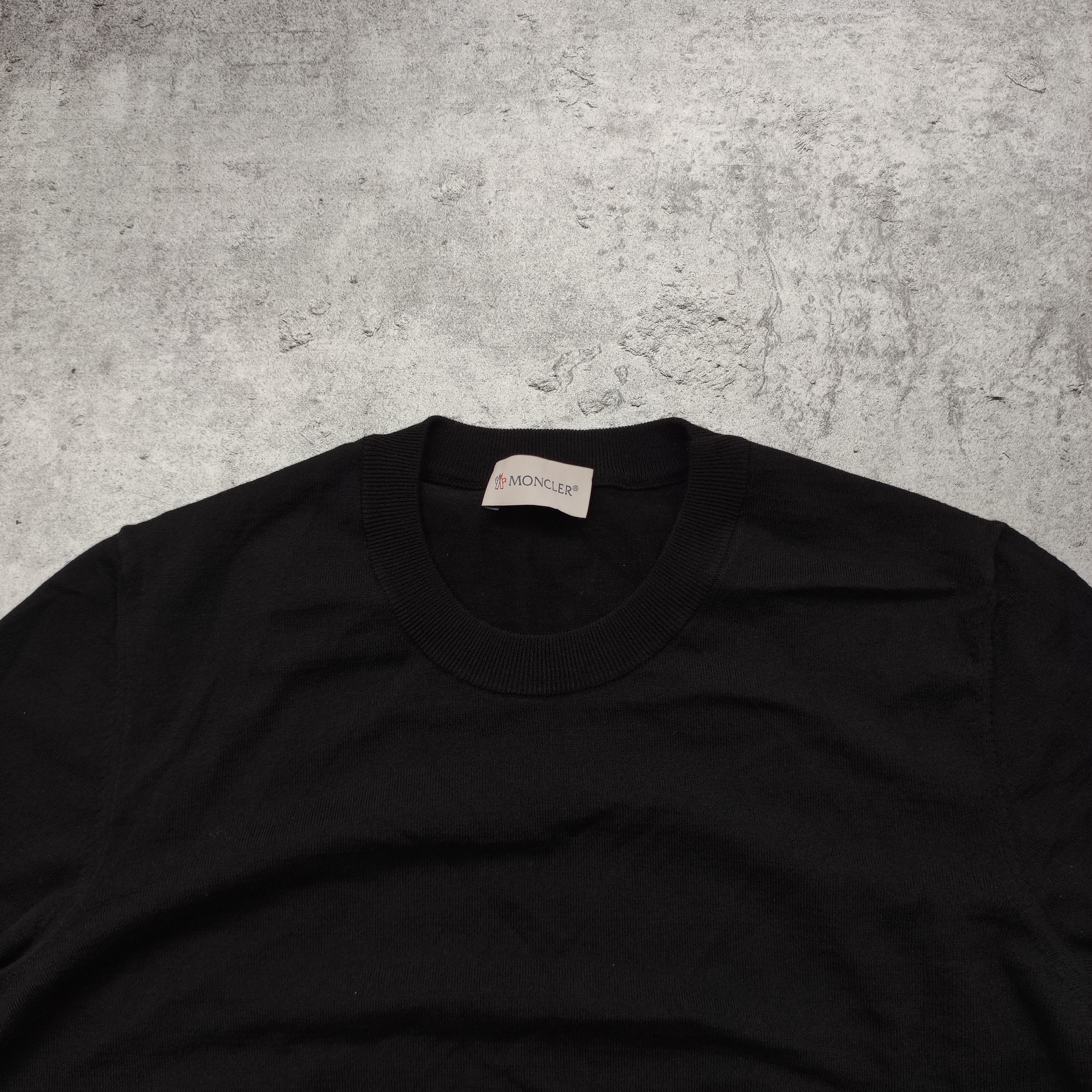 Moncler Moncler Paris Classic Basic no Logo Pique Black Blouse Size M / US 6-8 / IT 42-44 - 4 Thumbnail