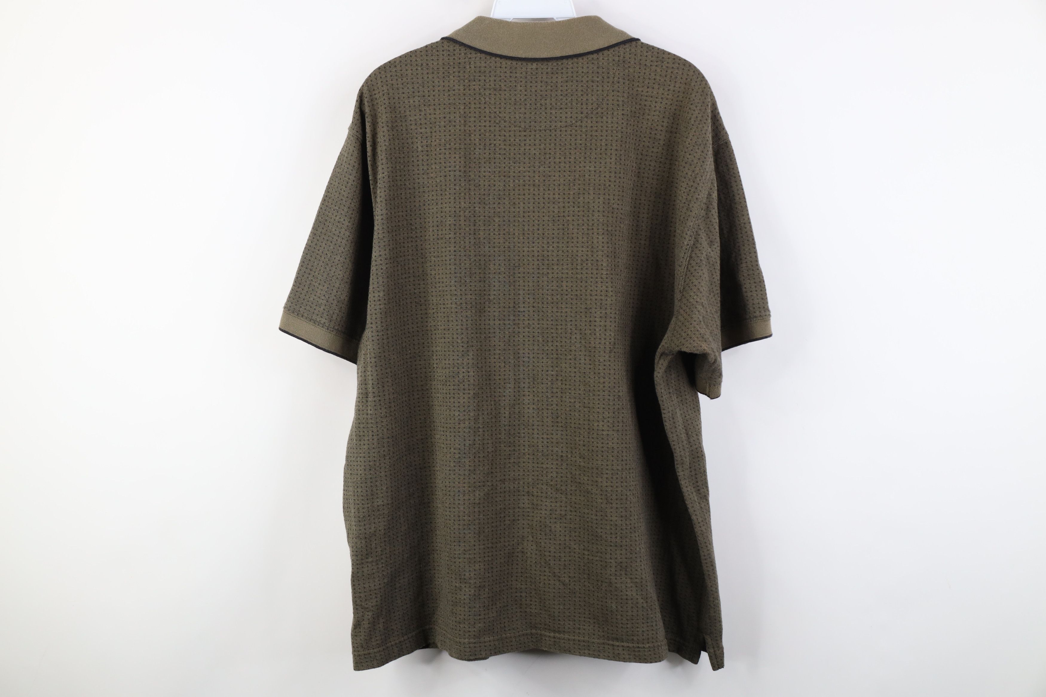 Vintage Vintage 90s Streetwear Geometric Knit Golf Polo Shirt Size US L / EU 52-54 / 3 - 10 Thumbnail