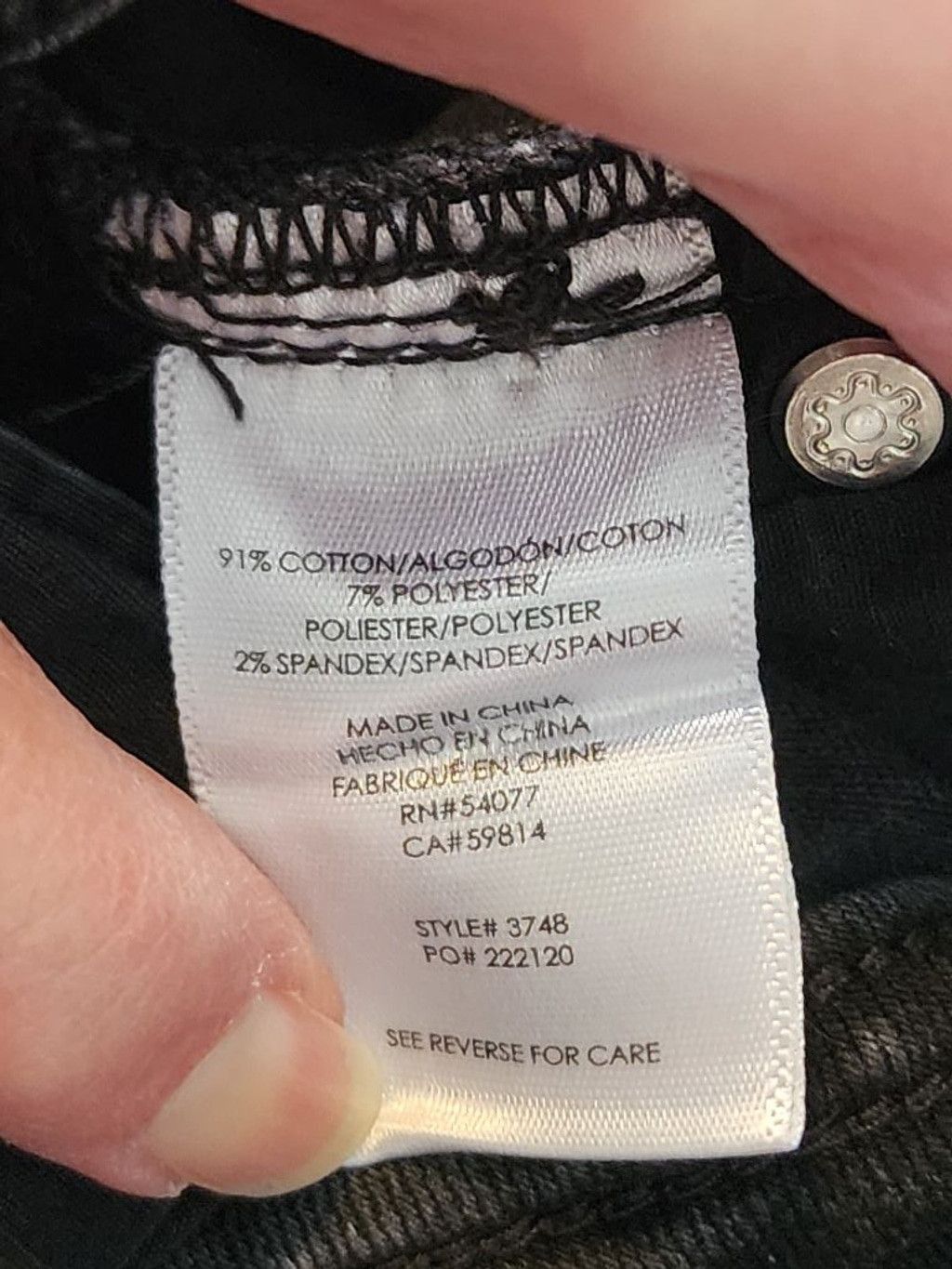 Other Women's Cabi Jeans, Size 6, Black Size 28" / US 6 / IT 42 - 7 Thumbnail