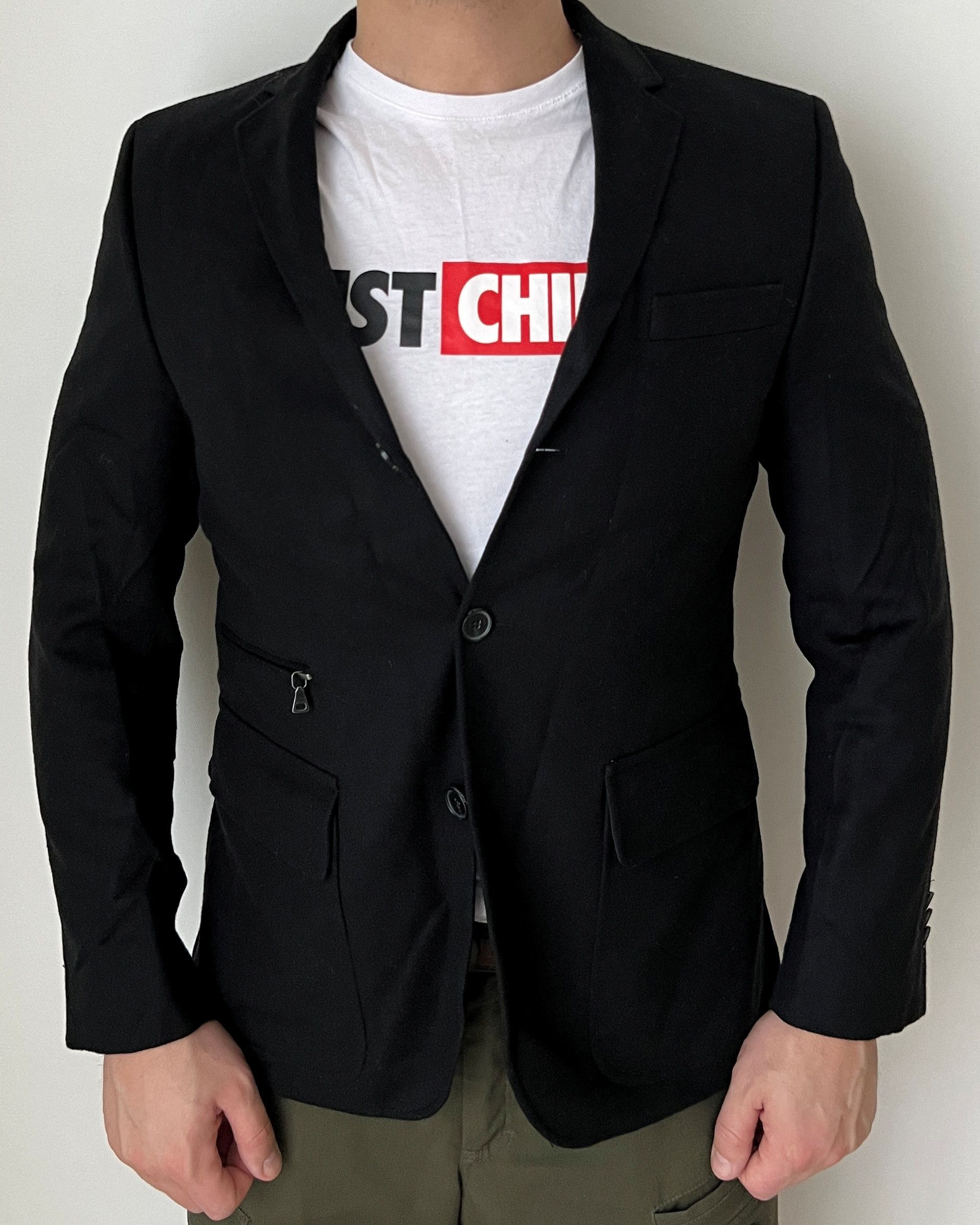 Karl Lagerfeld KARL LAGERFELD WOOL BLAZER JACKET Size US M / EU 48-50 / 2 - 4 Thumbnail
