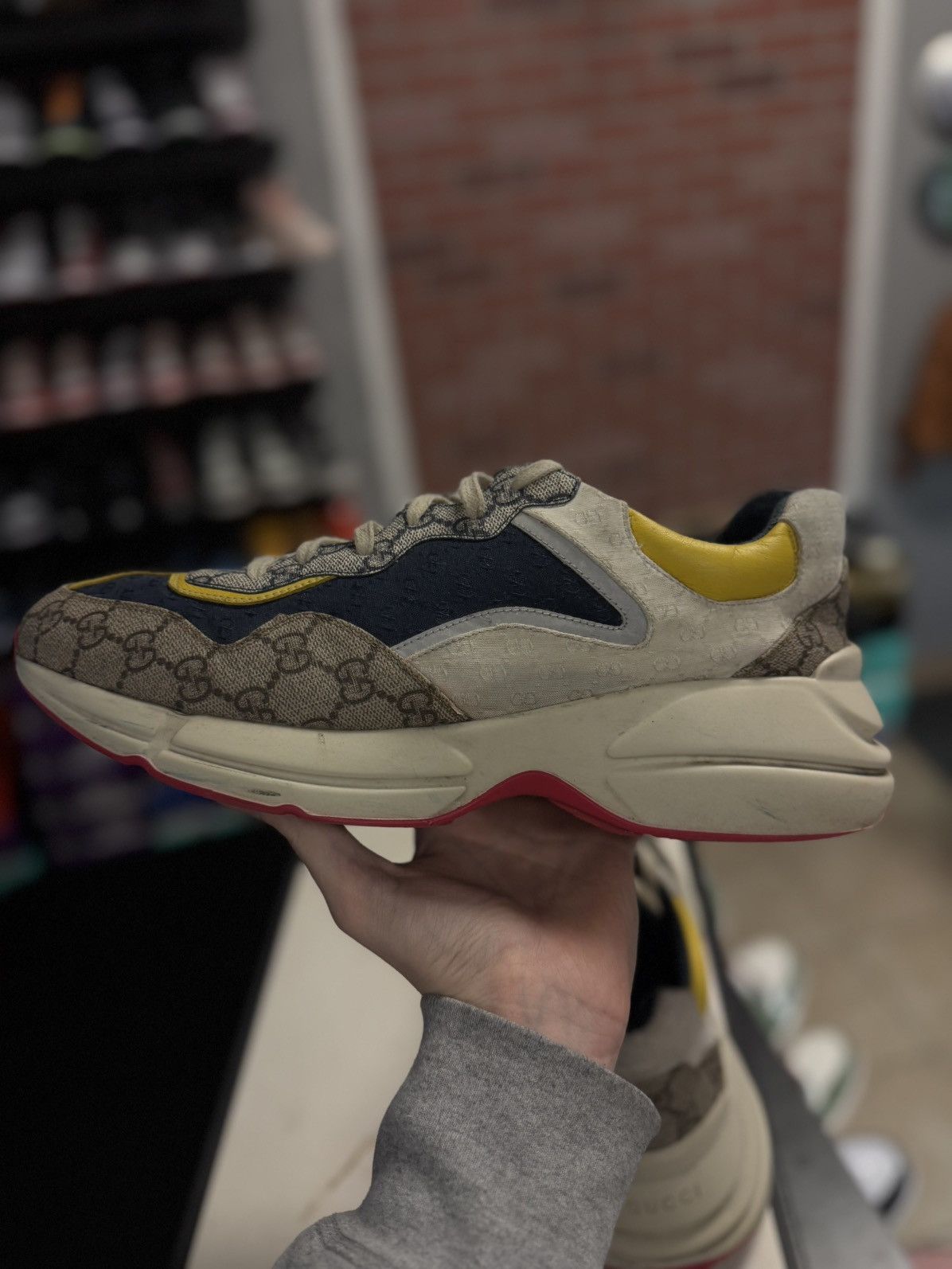 Gucci Gucci Rhyton Multicolored Low Top Shoes 11G/11.5M Size US 11.5 / EU 44-45 - 7 Thumbnail